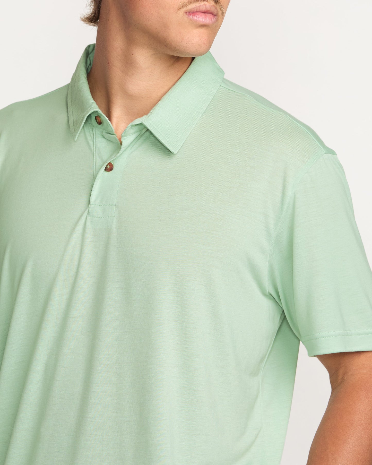 Eclipse Short Sleeve Polo Shirt - Seafoam