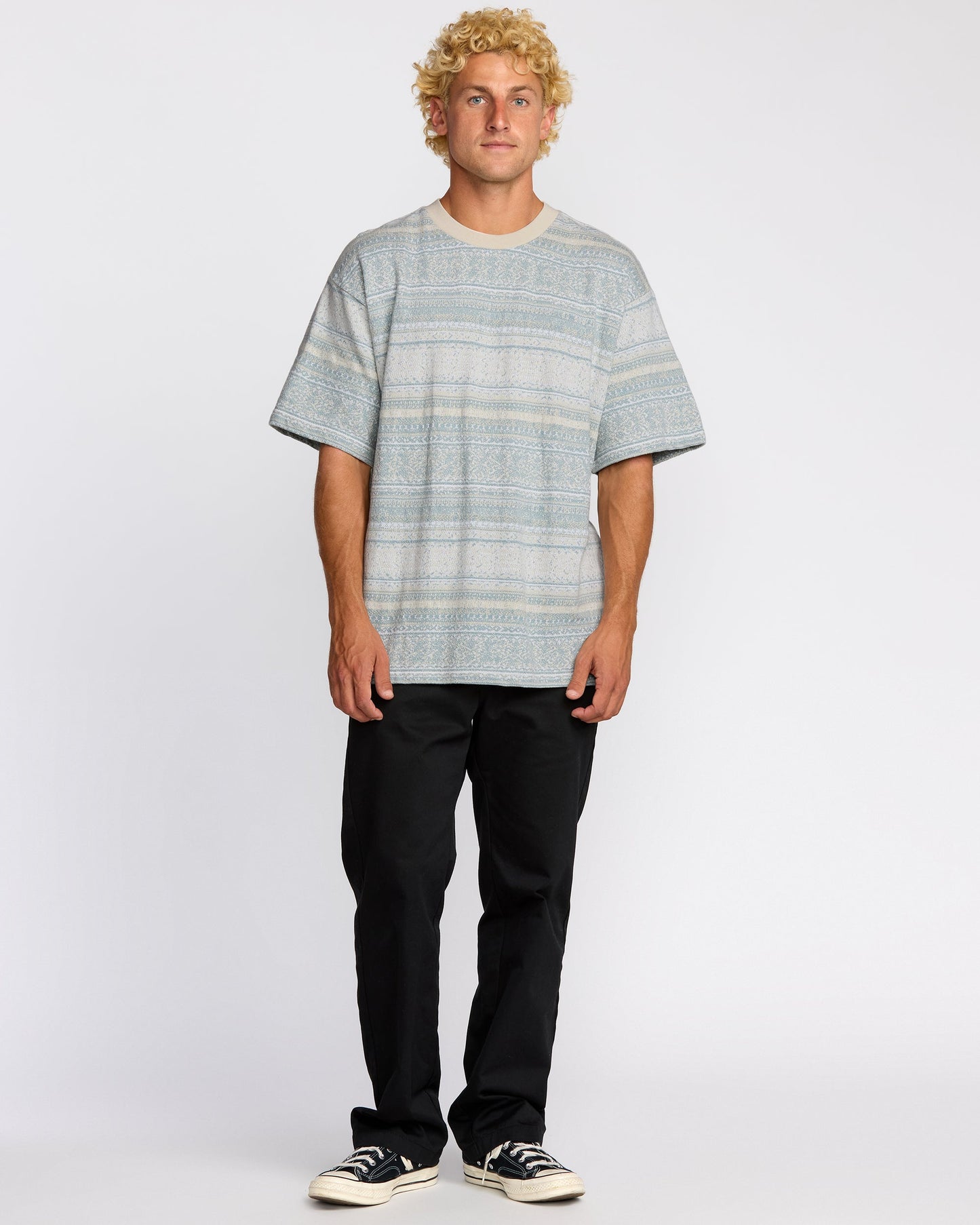 Sunshines Garage Short Sleeve T-Shirt - Stone Blue