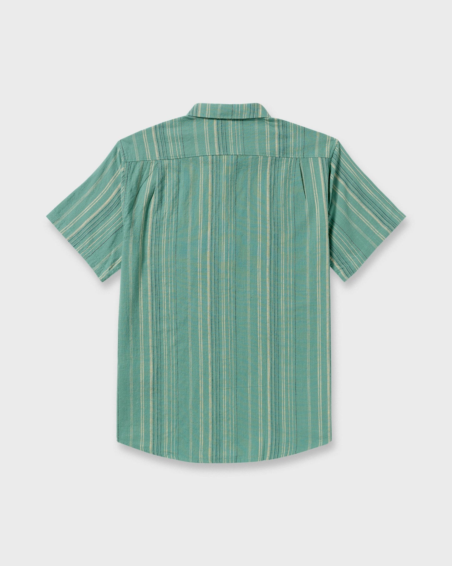 All Day Stripe Short Sleeve Shirt - Sage Green