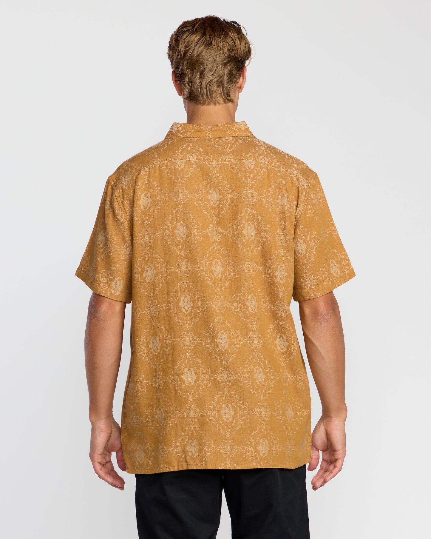 Sundays Jacquard Short Sleeve Shirt - Golden Haze