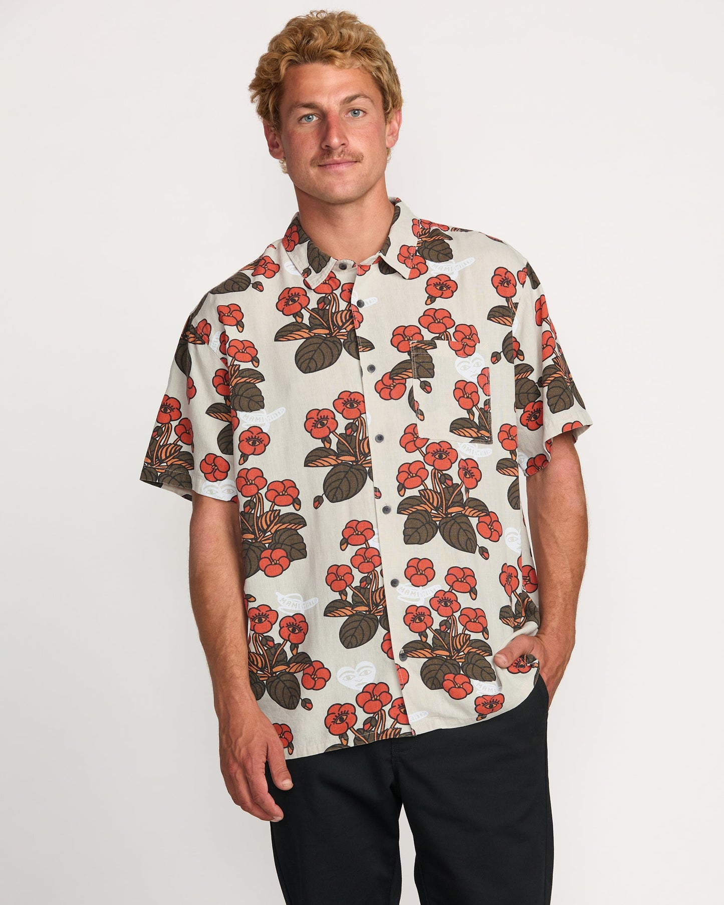 Billabong x Mami Wata Icons Short Sleeve Shirt - Stone