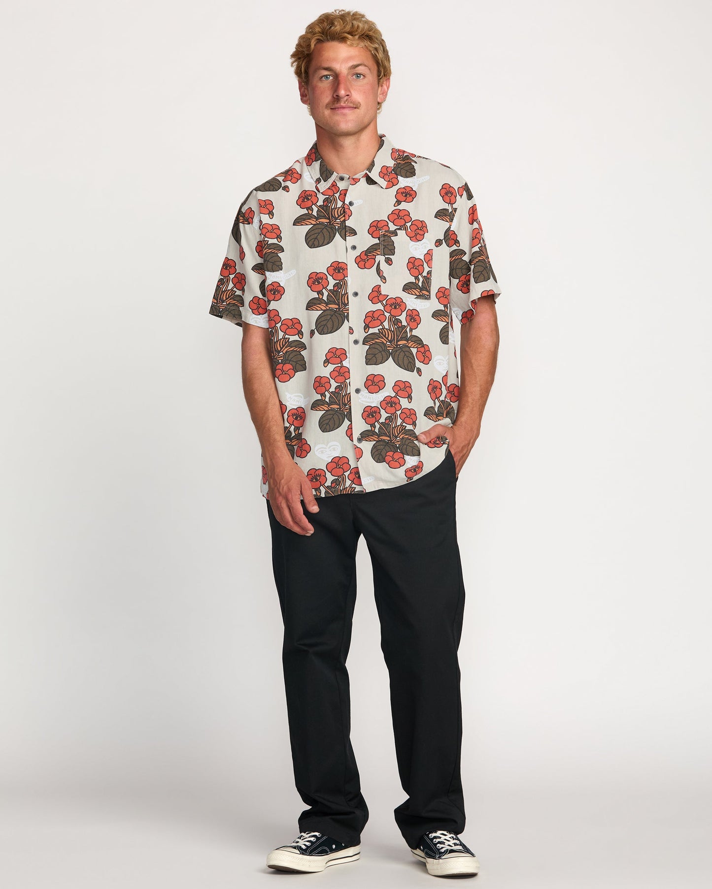 Billabong x Mami Wata Icons Short Sleeve Shirt - Stone
