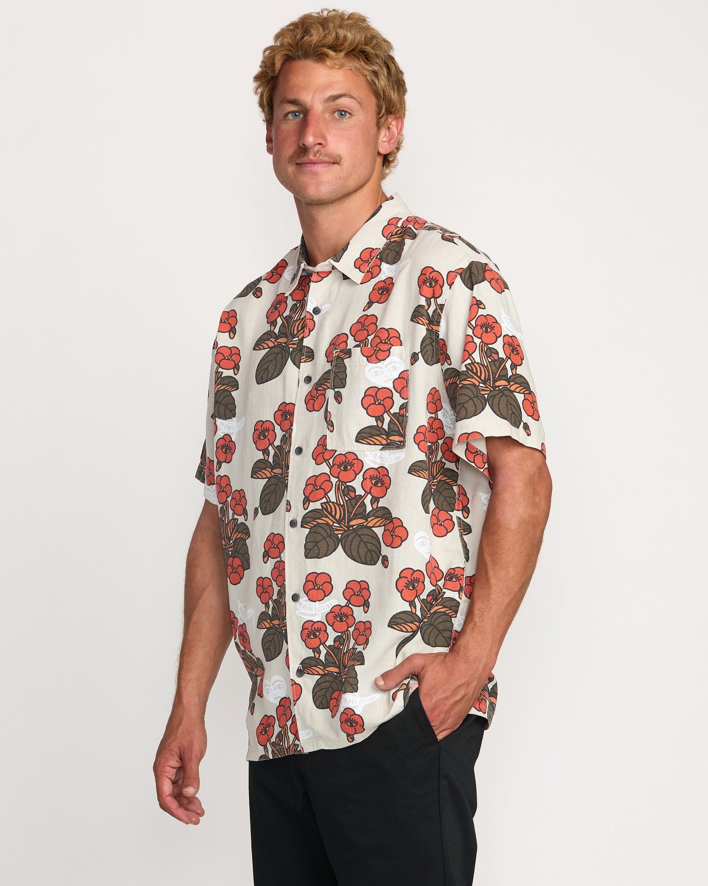 Billabong x Mami Wata Icons Short Sleeve Shirt - Stone
