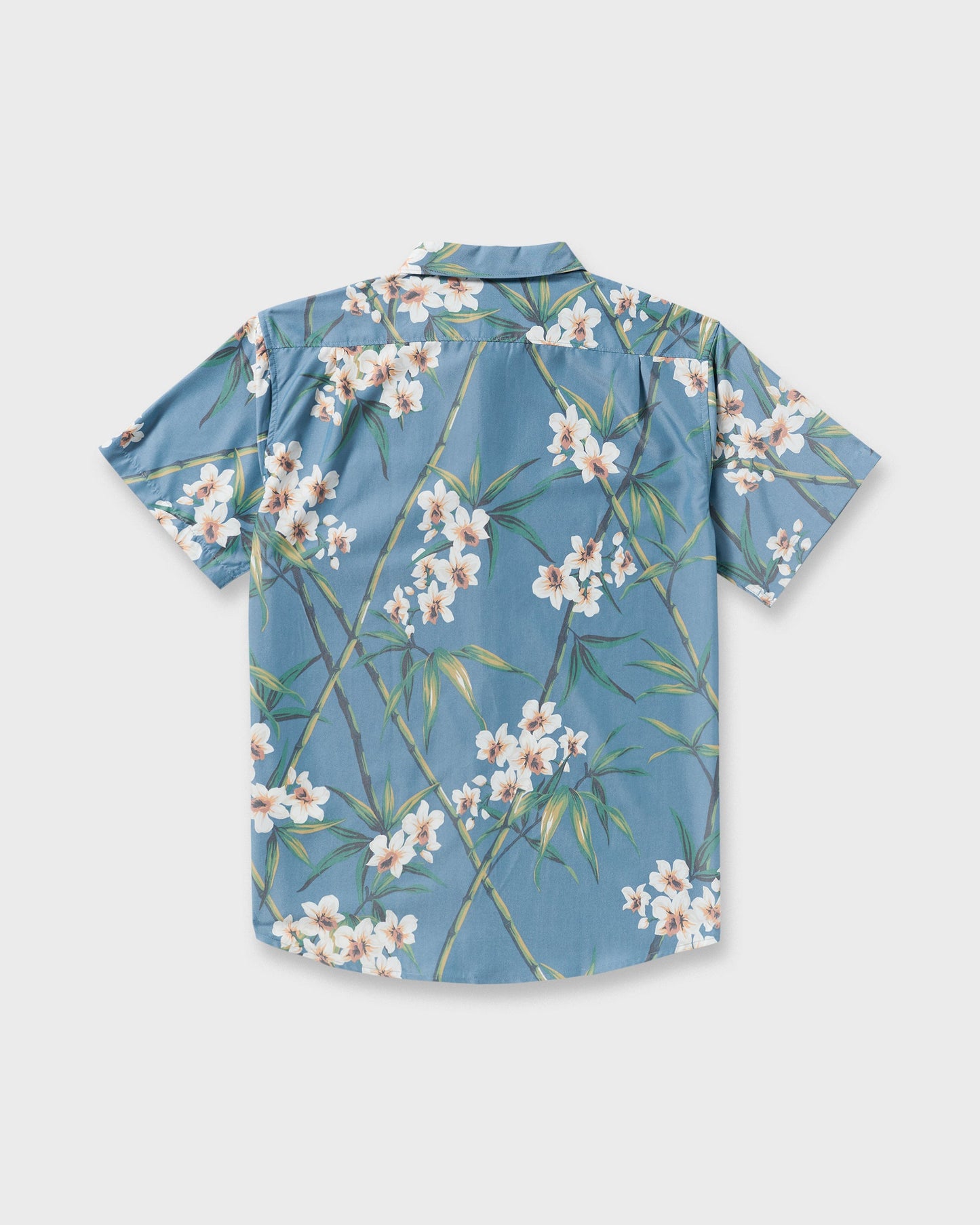 Sundays Lounge Short Sleeve Shirt - Steel Blue