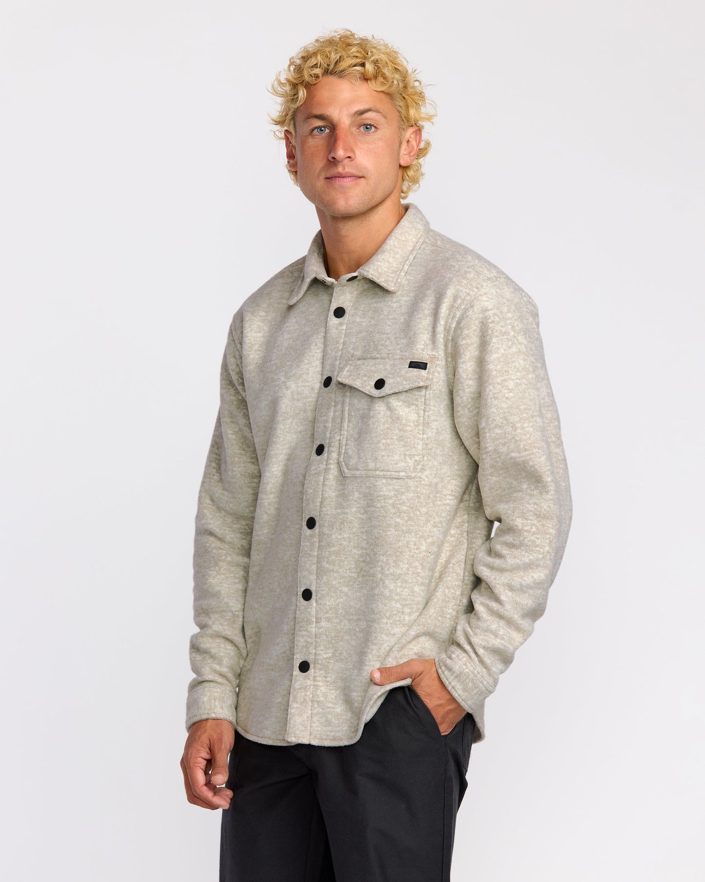 Furnace Long Sleeve Flannel Shirt - Gravel