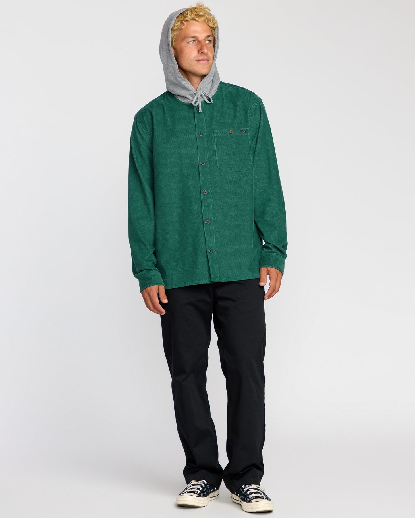 Baja Long Sleeve Flannel Shirt - Sage Green