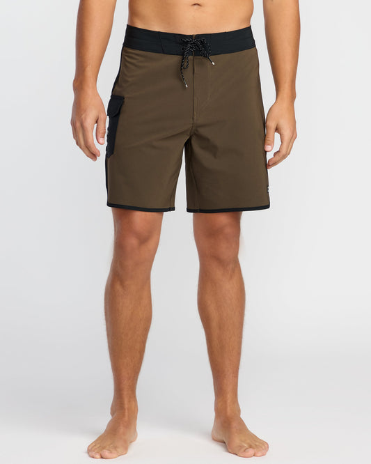 73 Pro Performance 18" Boardshorts - Dark Military