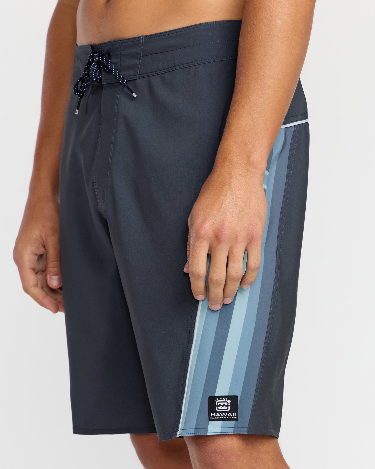 Straddie Pro Hi Boardshorts - Harbor Blue
