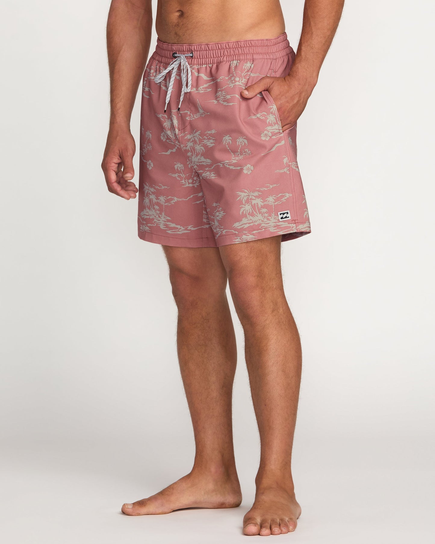 Lineup Laybacks 16" Trunks - Dusty Rose