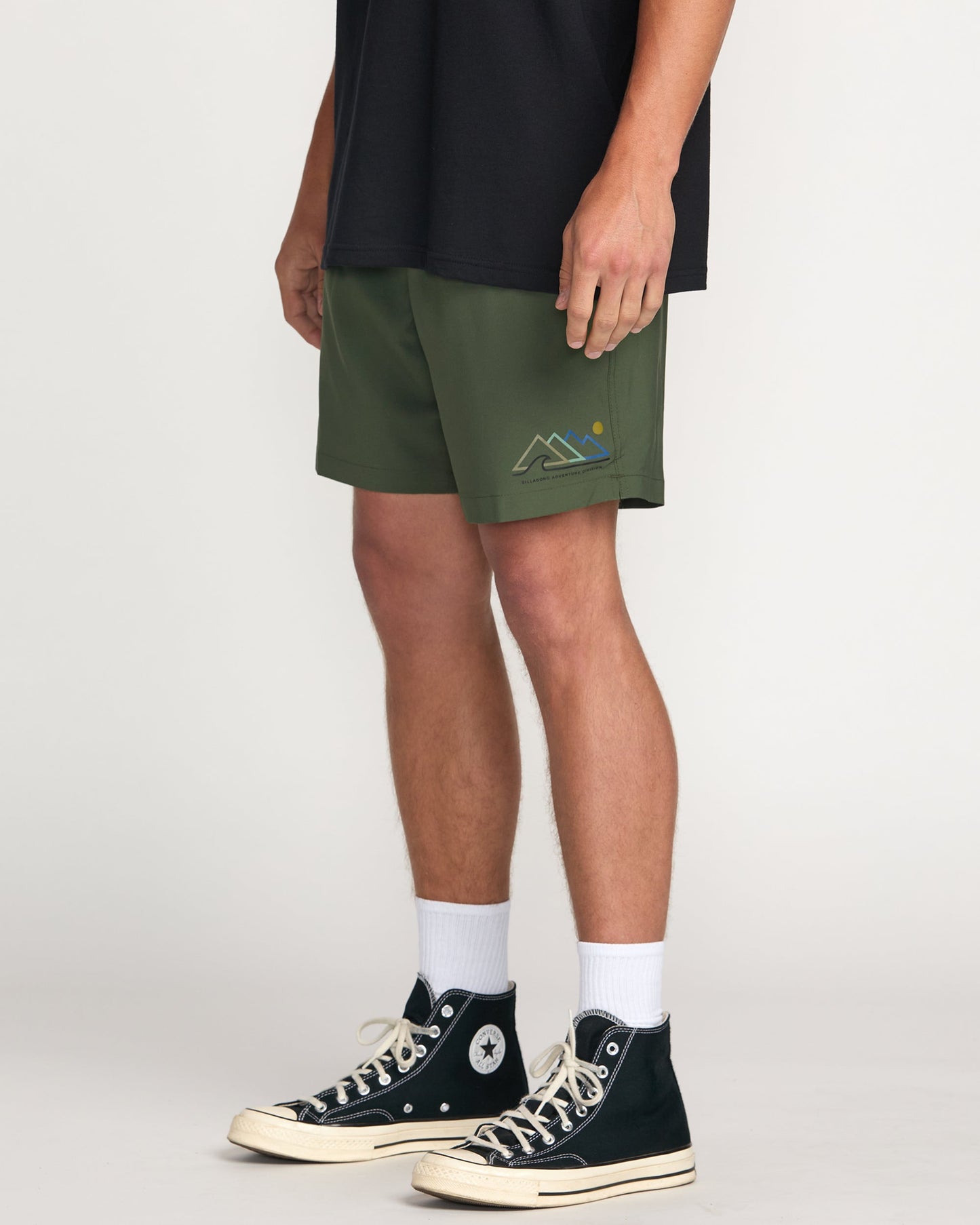 Surftrek Elastic Submersible 17" Hybrid Shorts - Dark Military