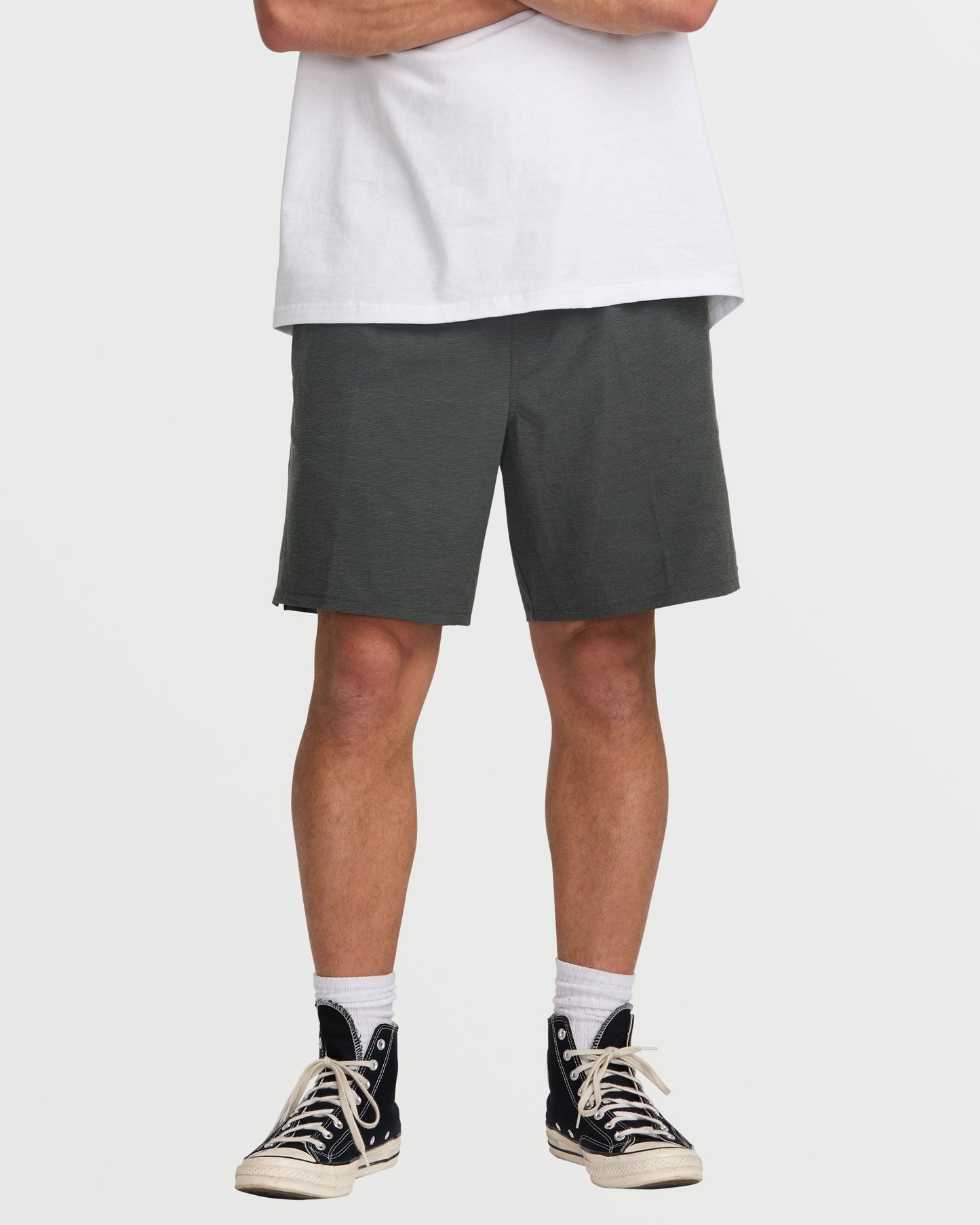 Crossfire Elastic Submersible 18" Hybrid Shorts - Asphalt