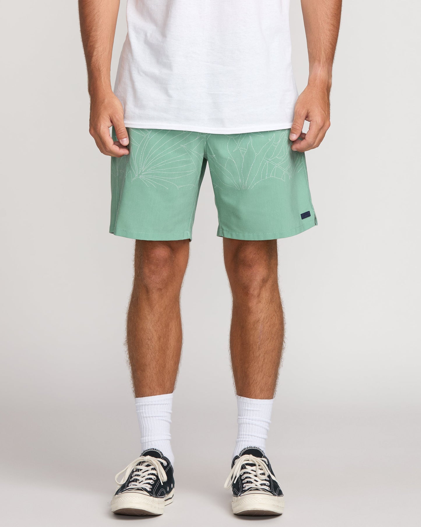 Surftrek Transit Elastic 17" Hybrid Shorts - Mist Green