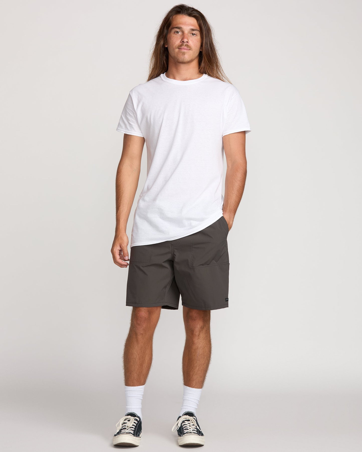 Surftrek Utility Elastic 18" Hybrid Shorts - Raven