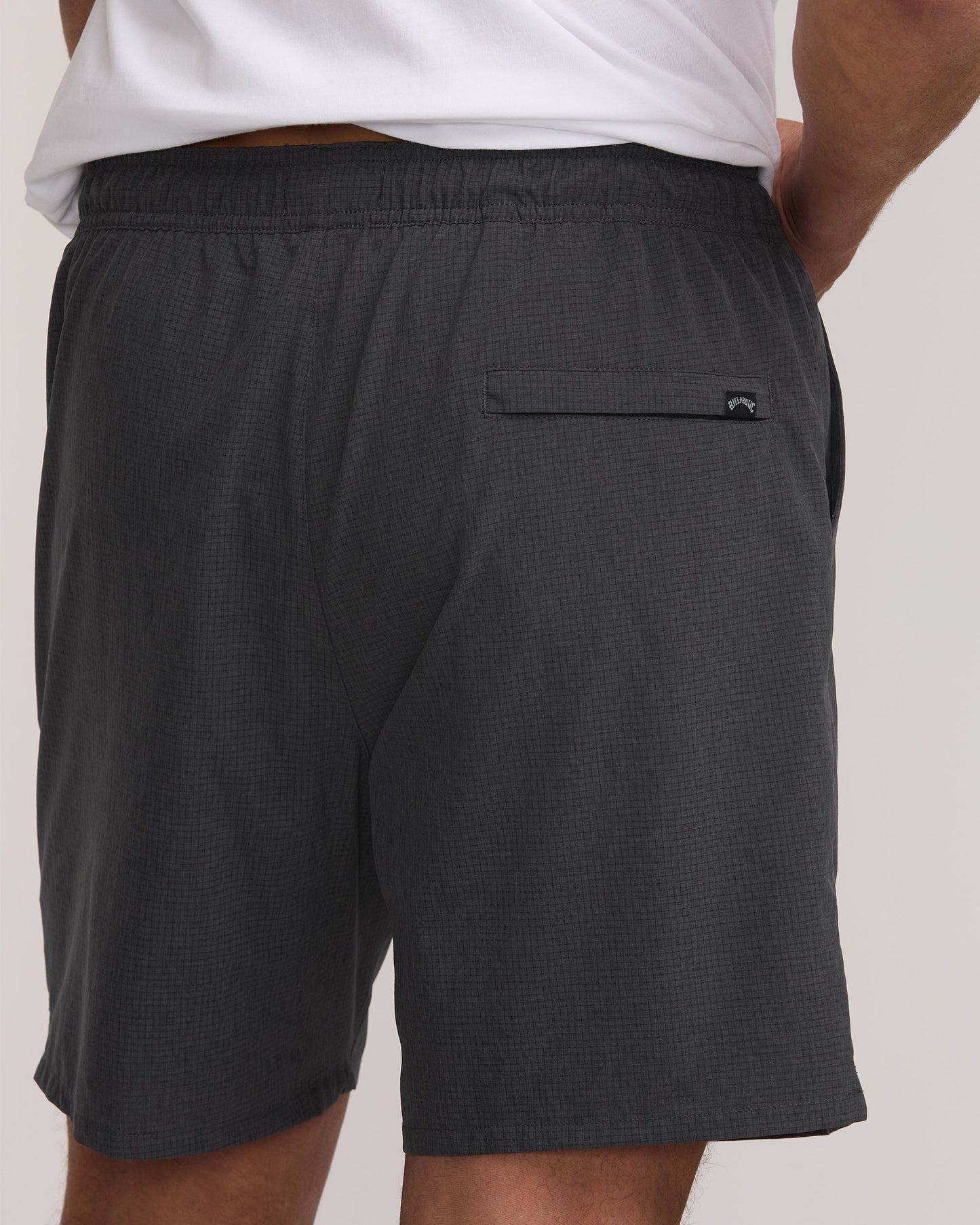 Surftrek Perforated Elastic 17" Hybrid Shorts - Black