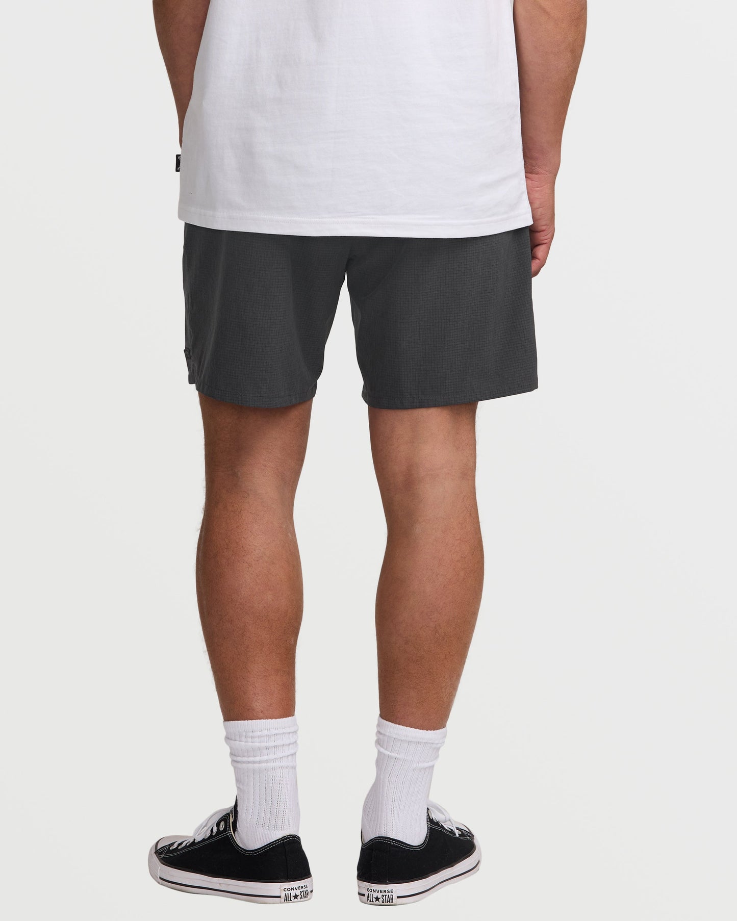 Surftrek Perforated Elastic 17" Hybrid Shorts - Black