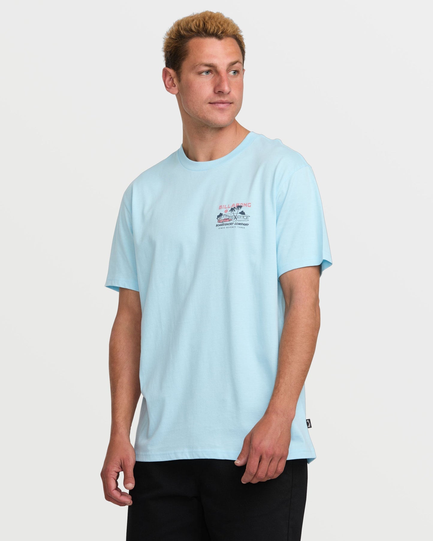 Palm Springs Premium Tee - Coastal Blue