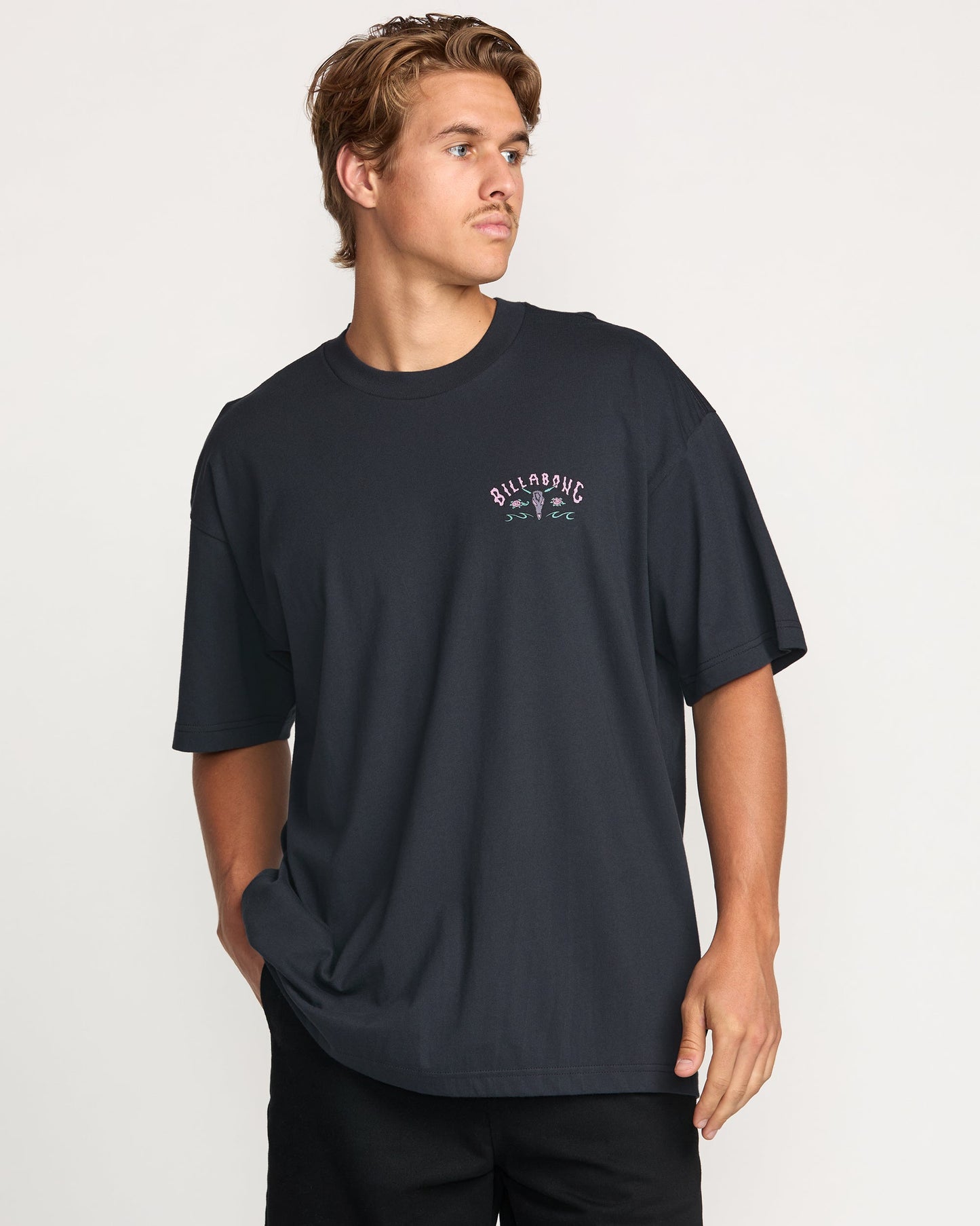 Raging Bull Regular Tee - Washed Black