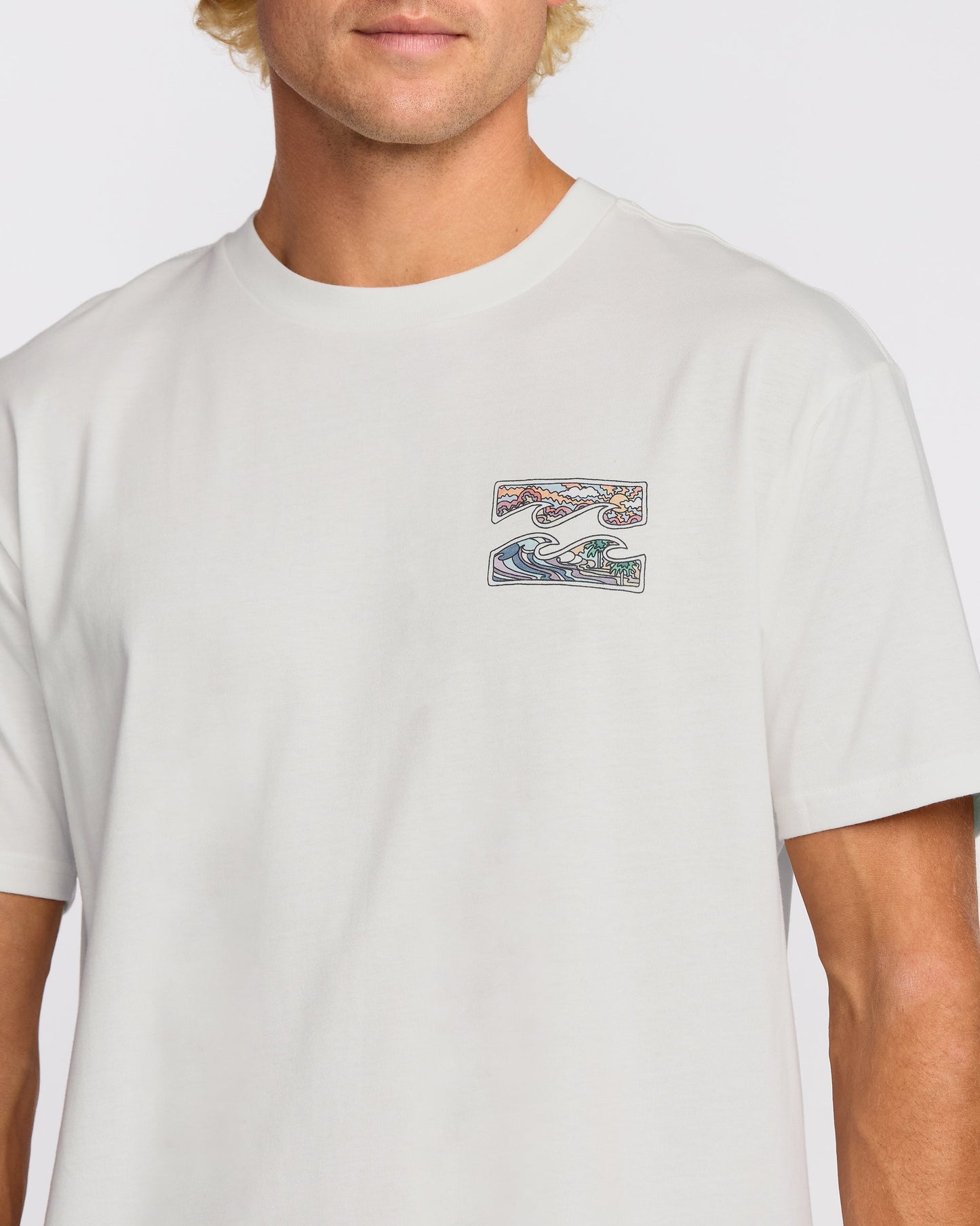 Crayon Wave Premium Short Sleeve T-Shirt - Off White