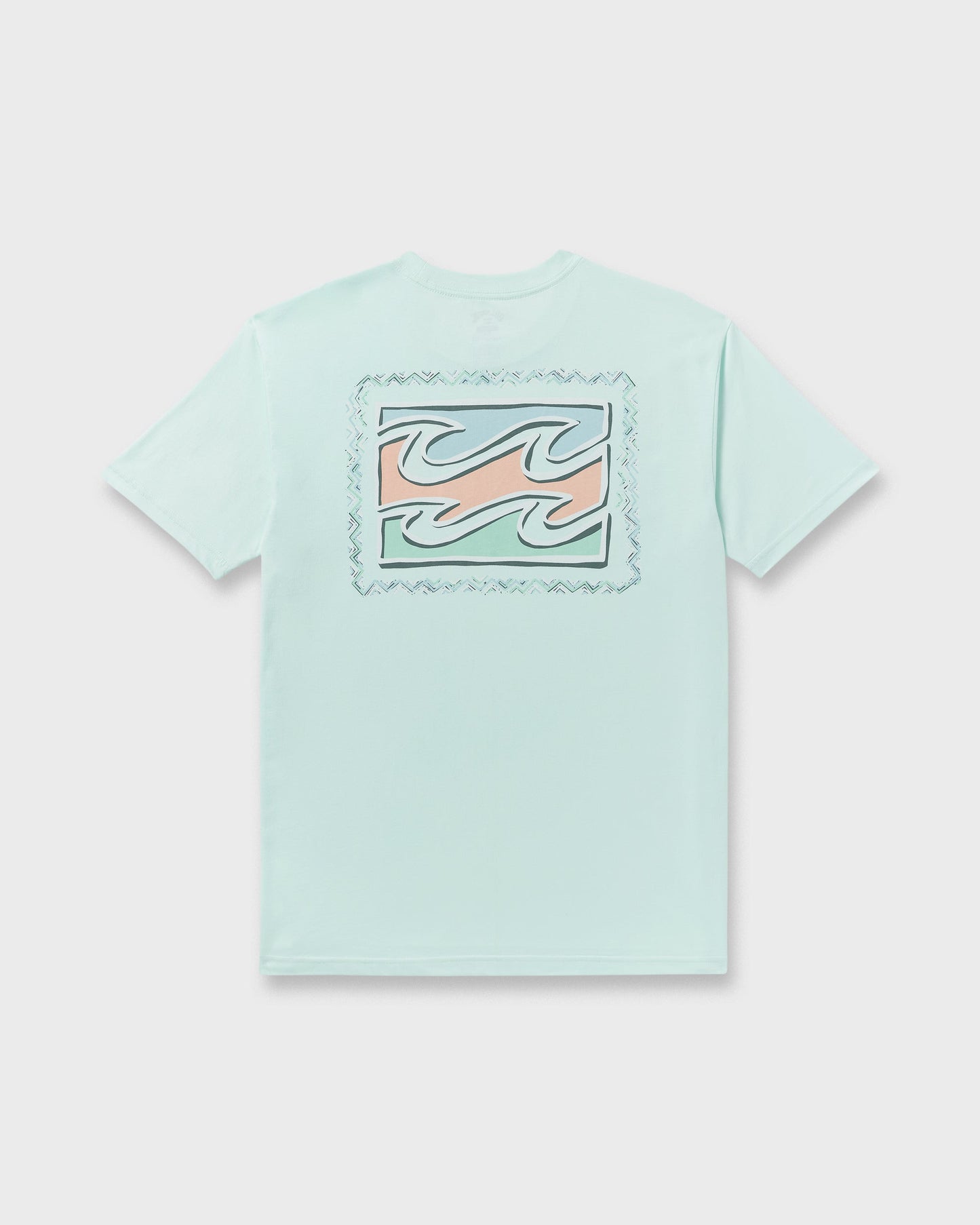 Crayon Wave Premium Short Sleeve T-Shirt - Sea Glass