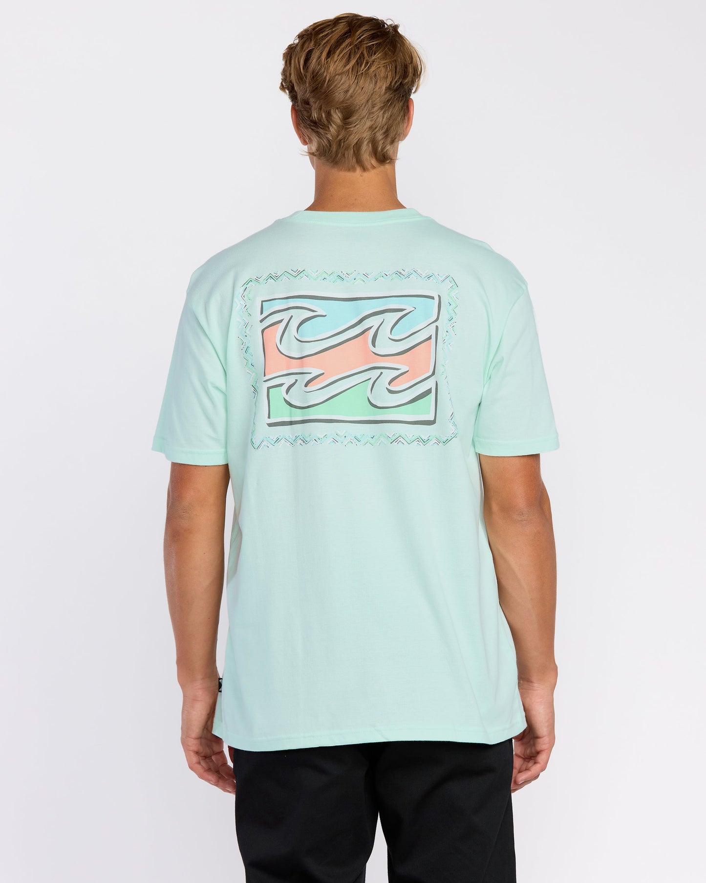 Crayon Wave Premium Short Sleeve T-Shirt - Sea Glass