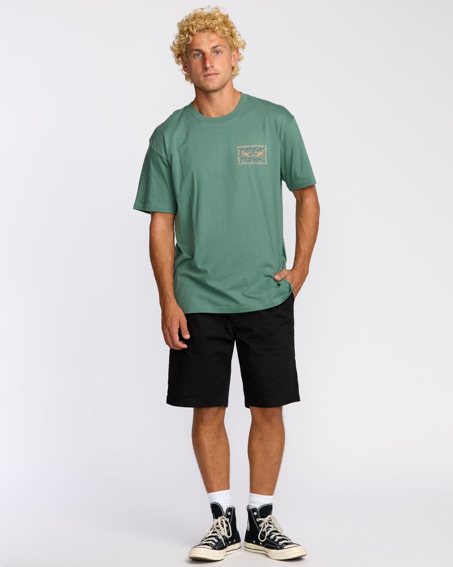 Sharp Regular Short Sleeve T-Shirt - Sage Green