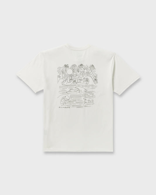 Scenes Regular Short Sleeve T-Shirt - Off White