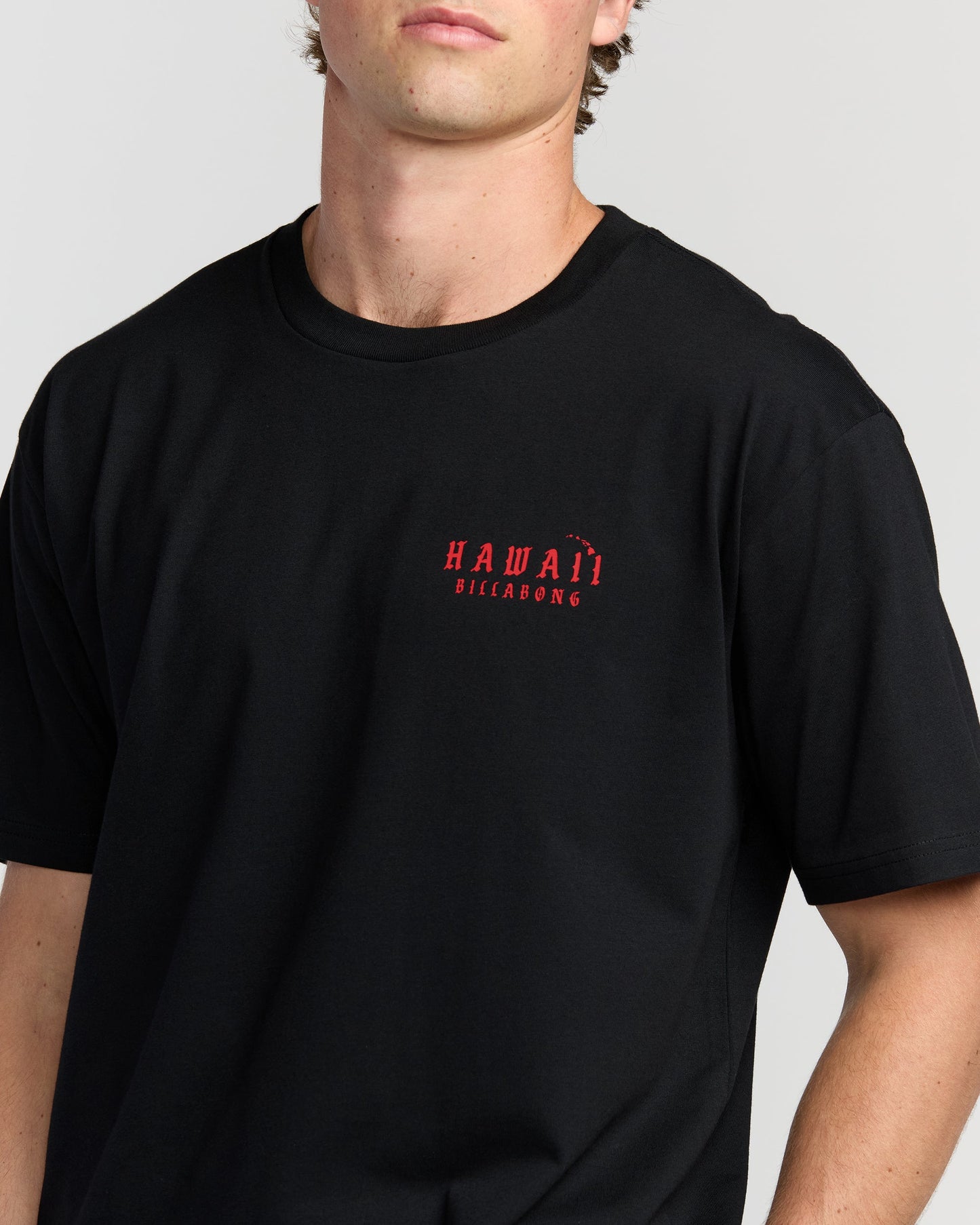 Skull Wave Hi Regular Short Sleeve T-Shirt - Black