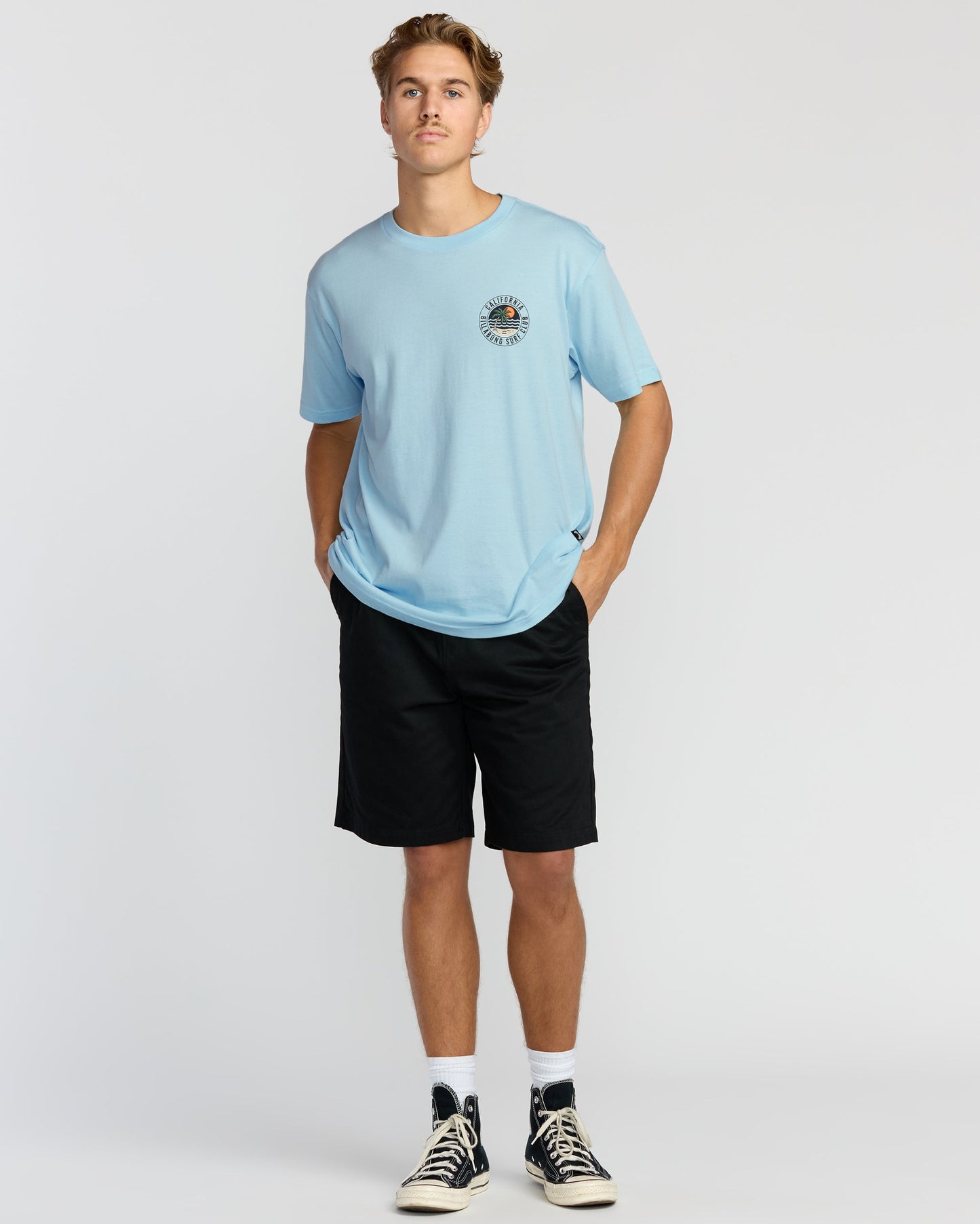 Palm Beach Ca Premium Short Sleeve T-Shirt - Coastal Blue