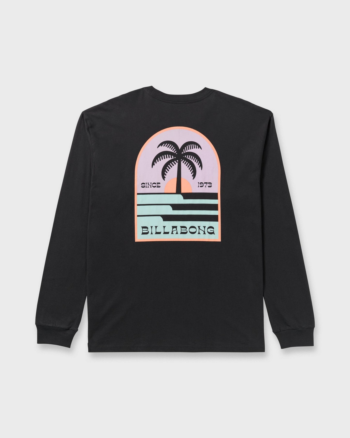 Portal Regular Long Sleeve T-Shirt - Washed Black