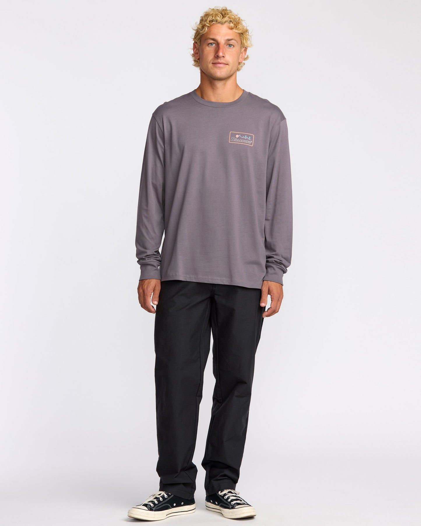 Range A/Div Long Sleeve T-Shirt - Grey Violet