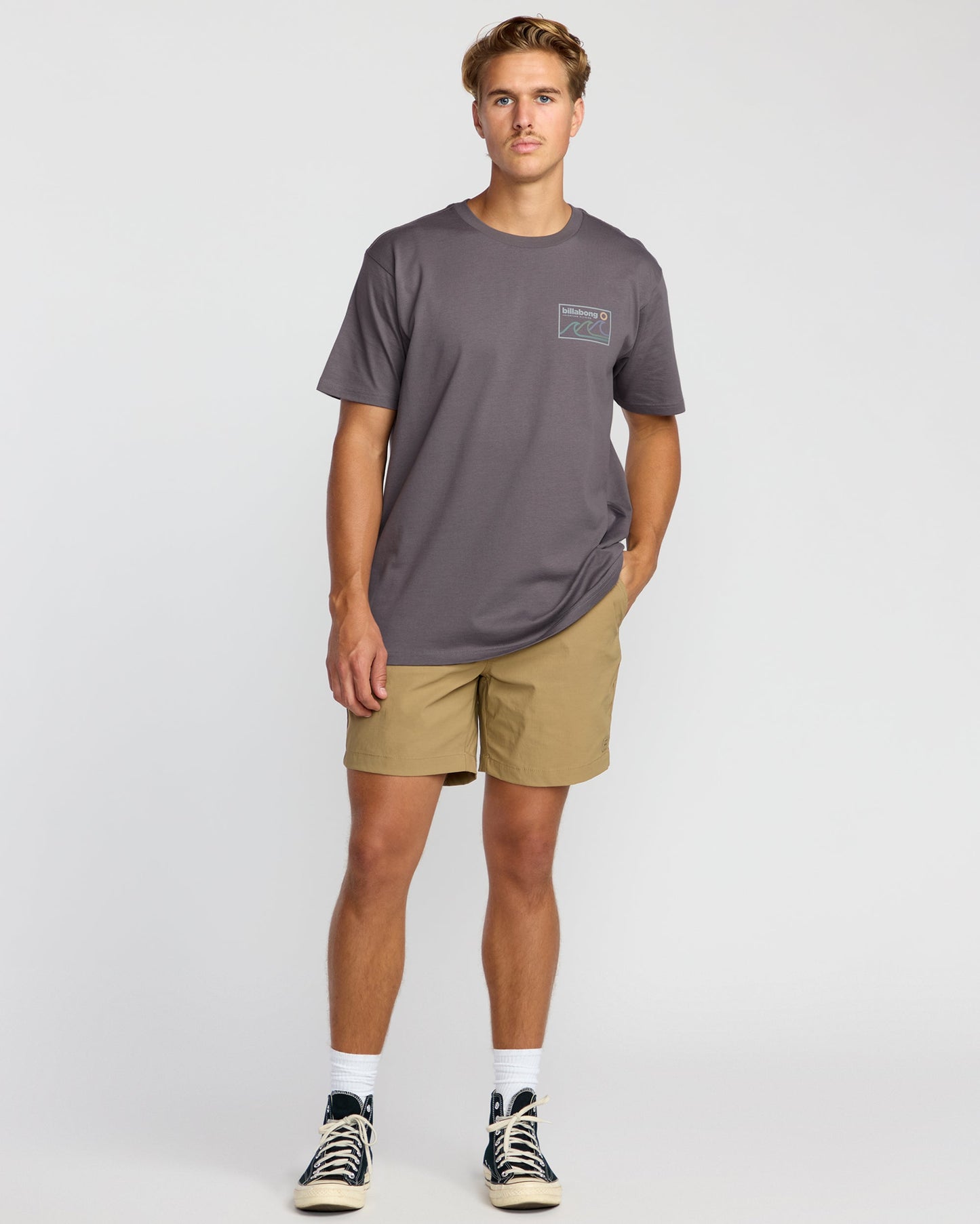 Range A/Div Short Sleeve T-Shirt - Grey Violet