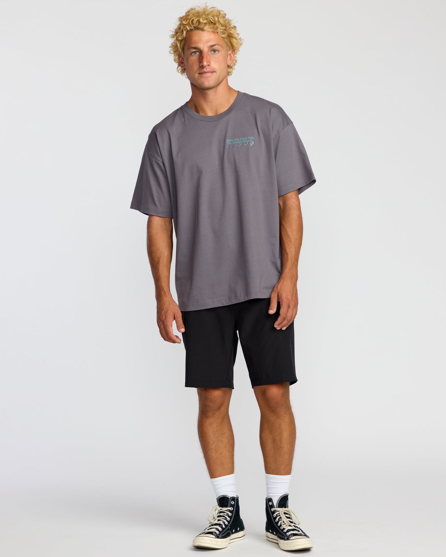 Grow OG A/Div Short Sleeve T-Shirt - Grey Violet