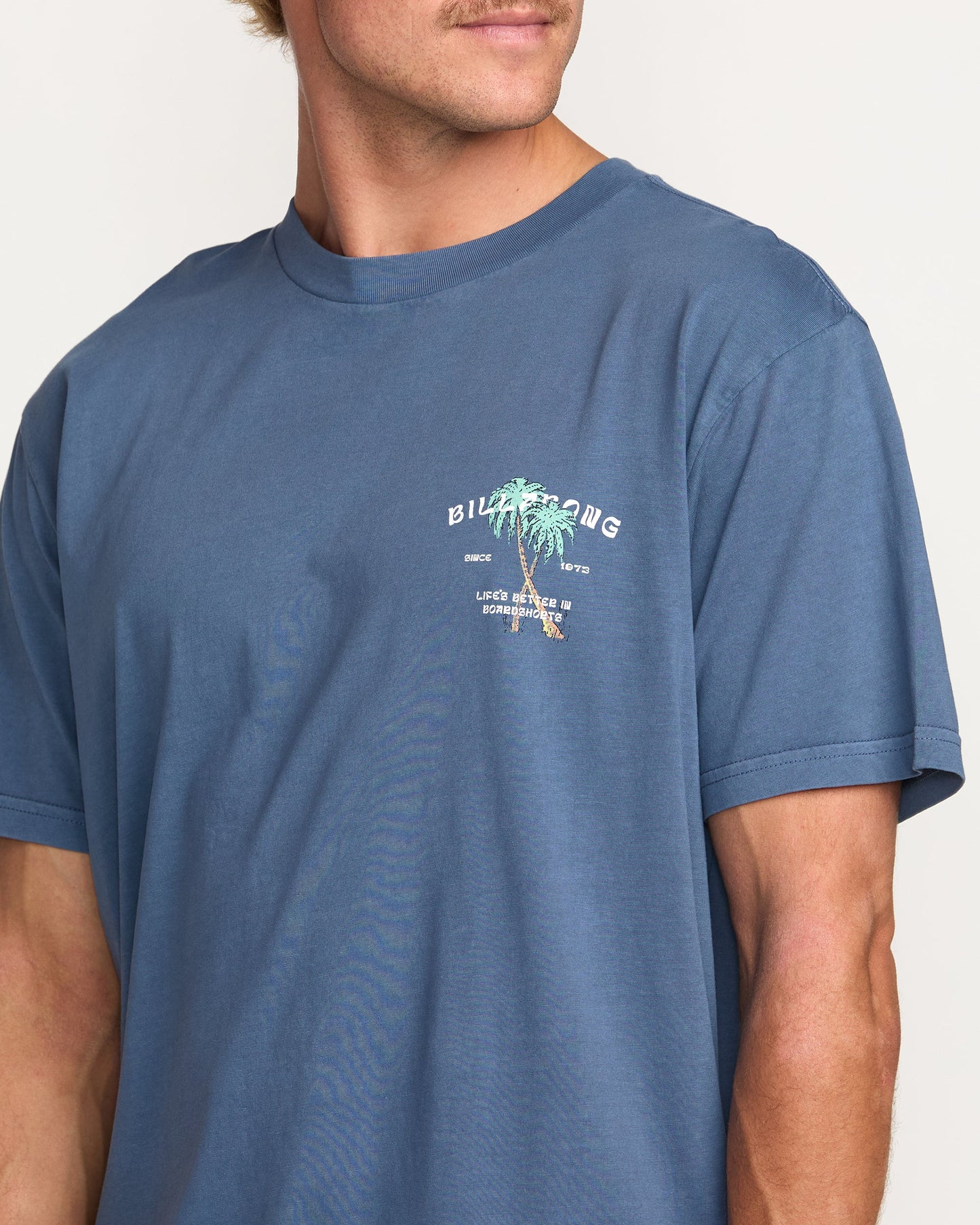 Better Premium Wave Wash Tee - Deep Blue