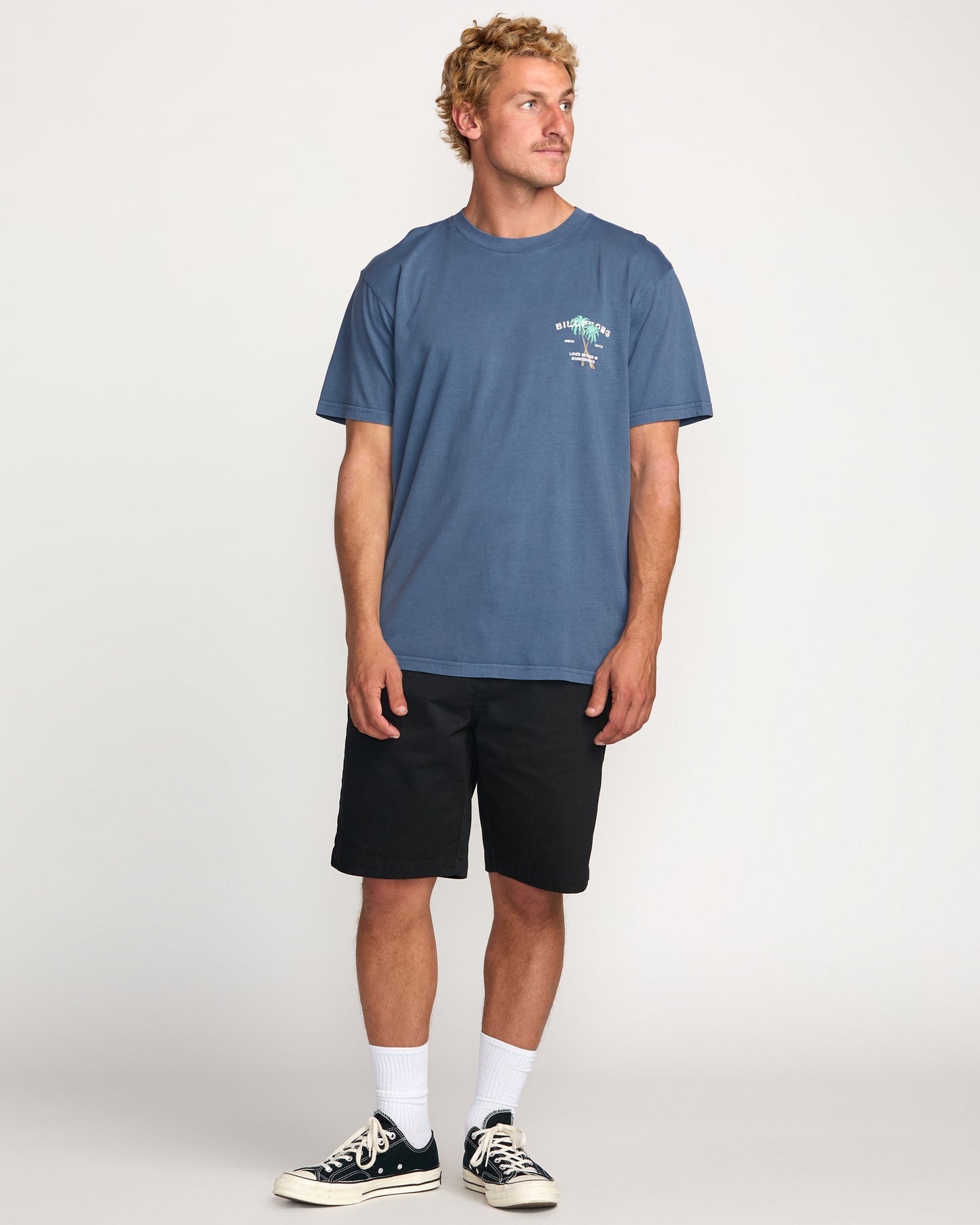 Better Premium Wave Wash Tee - Deep Blue