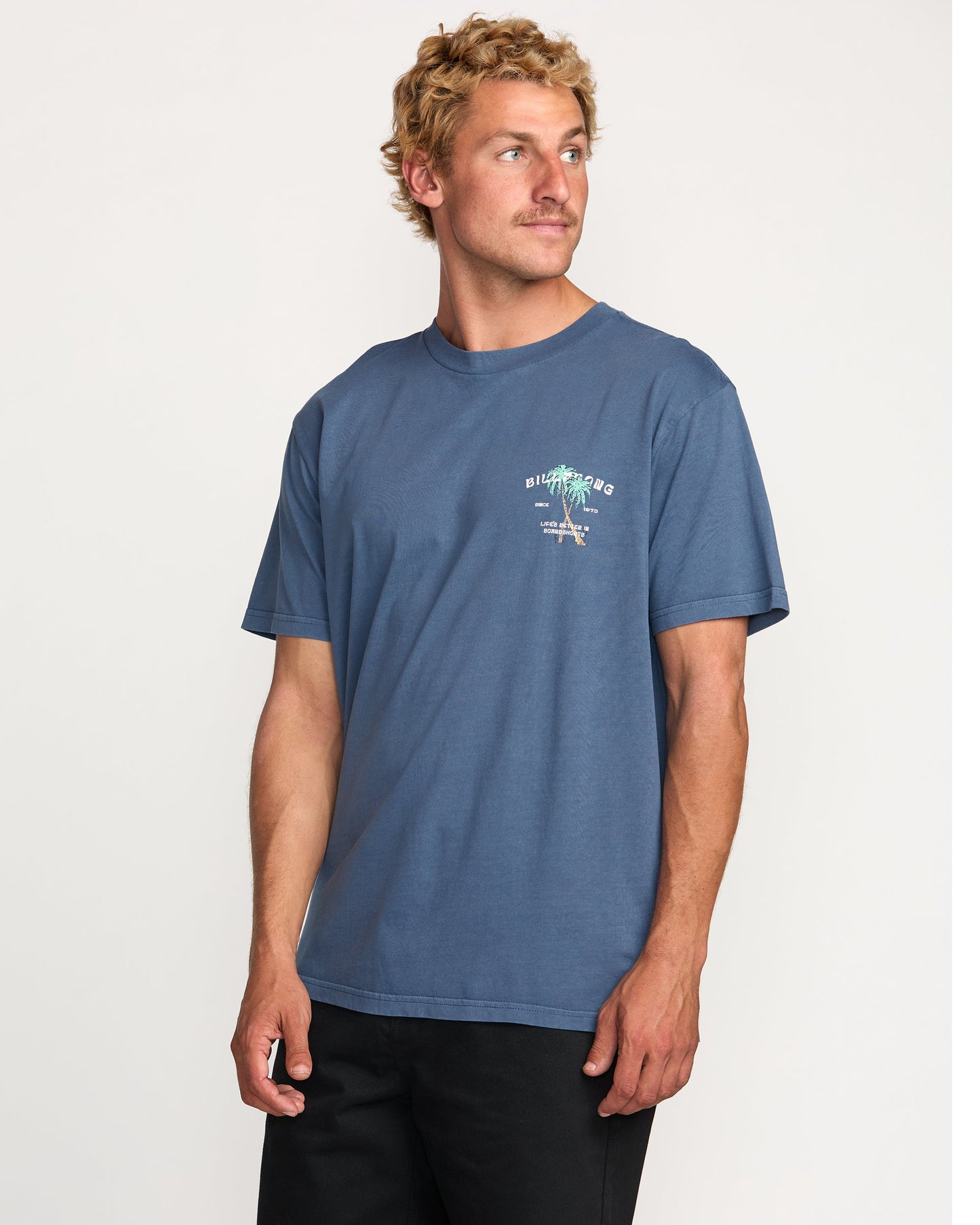 Better Premium Wave Wash Tee - Deep Blue