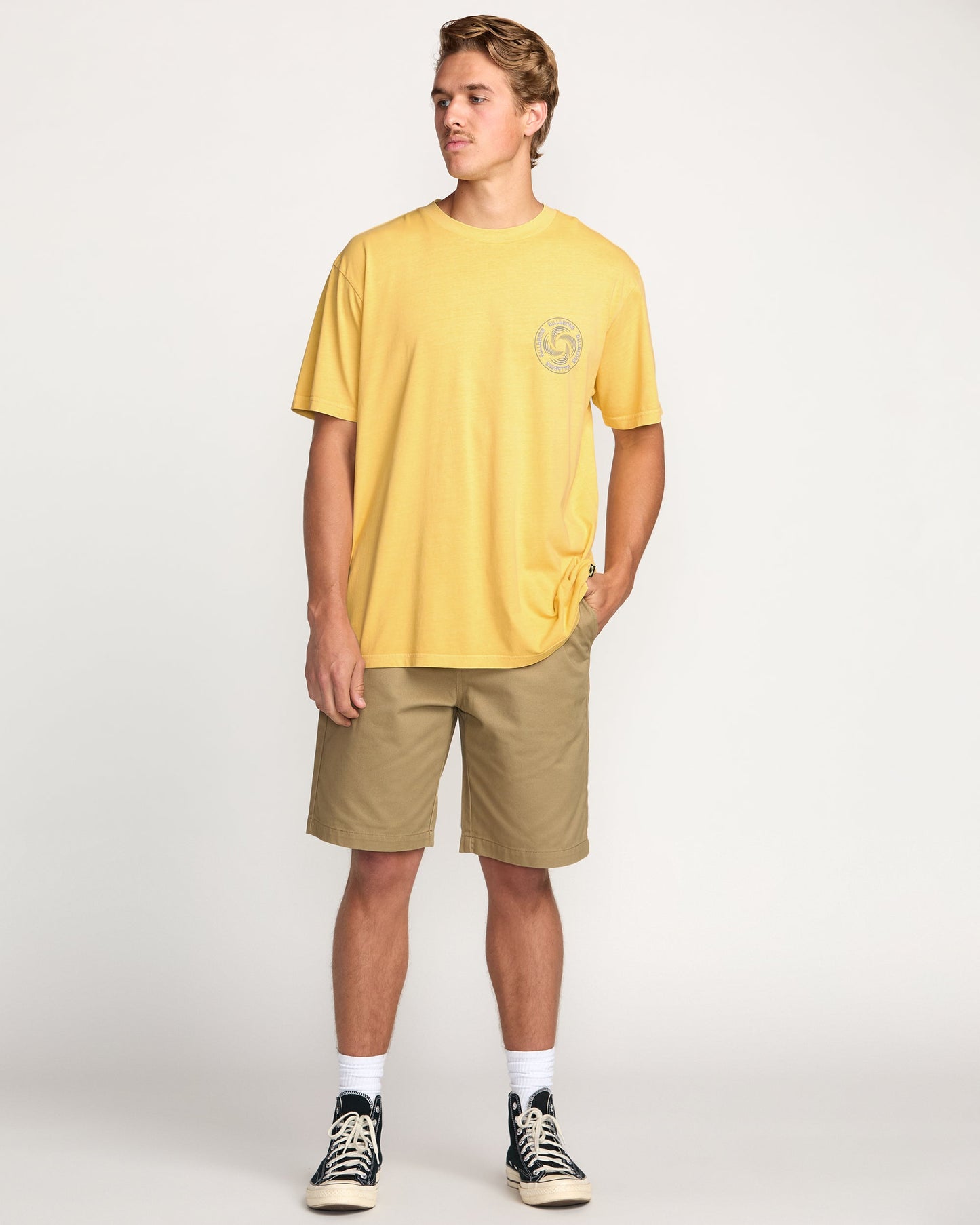 Swivel Premium Wave Wash Tee - Lemon