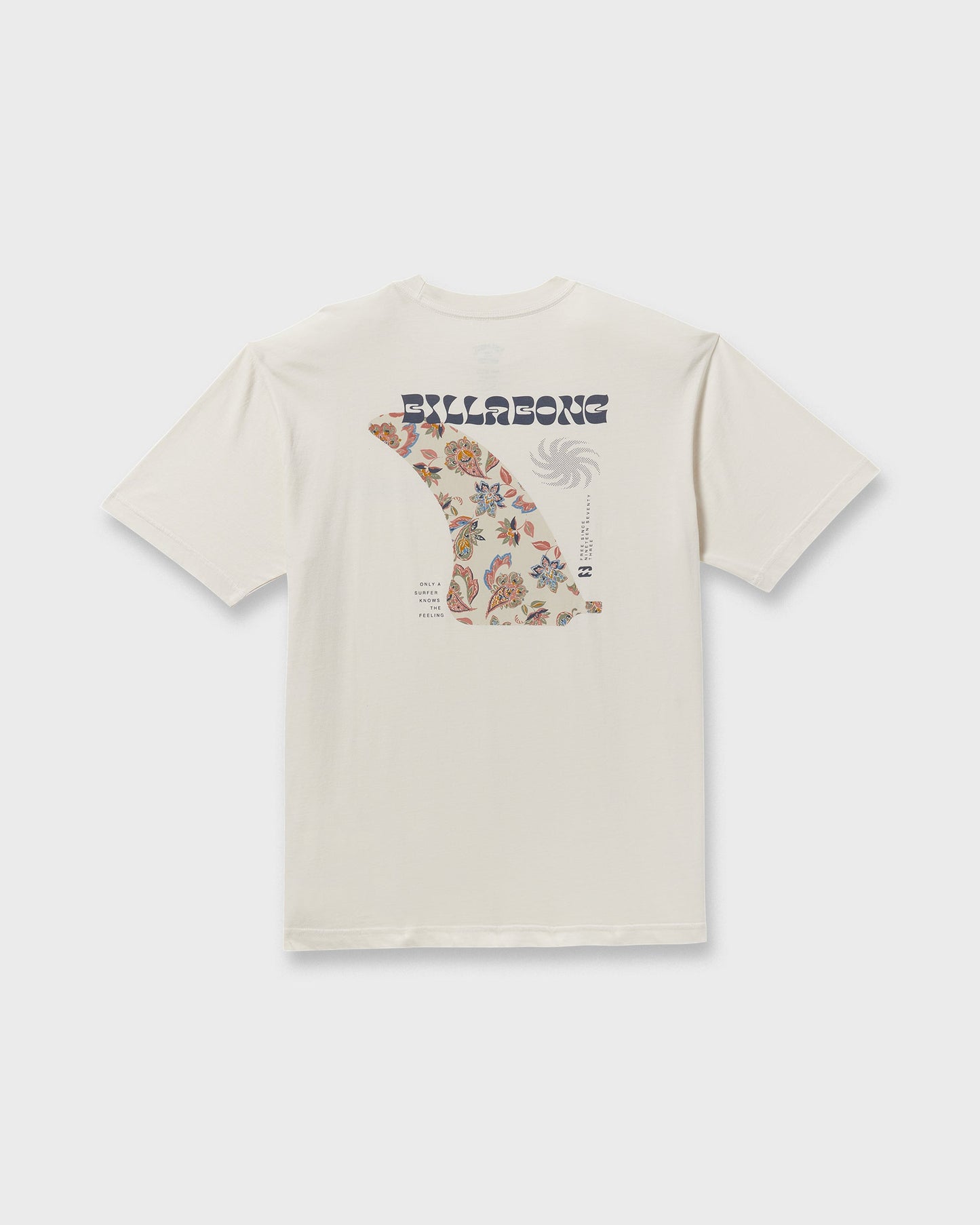 Single Fin Premium Wave Wash Short Sleeve T-Shirt - Off White