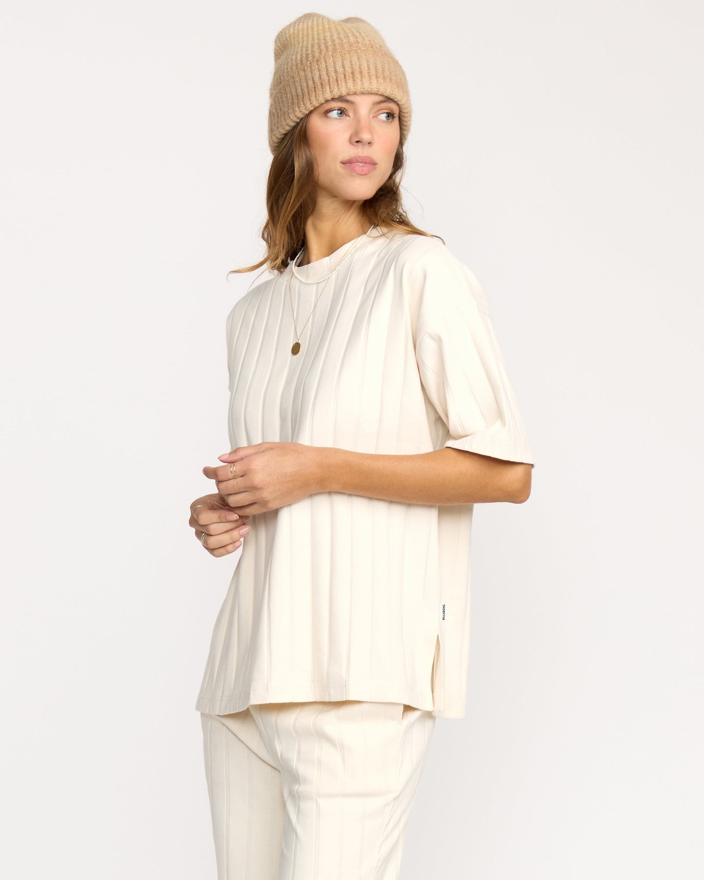 Cass Short Sleeve Top - Whitecap