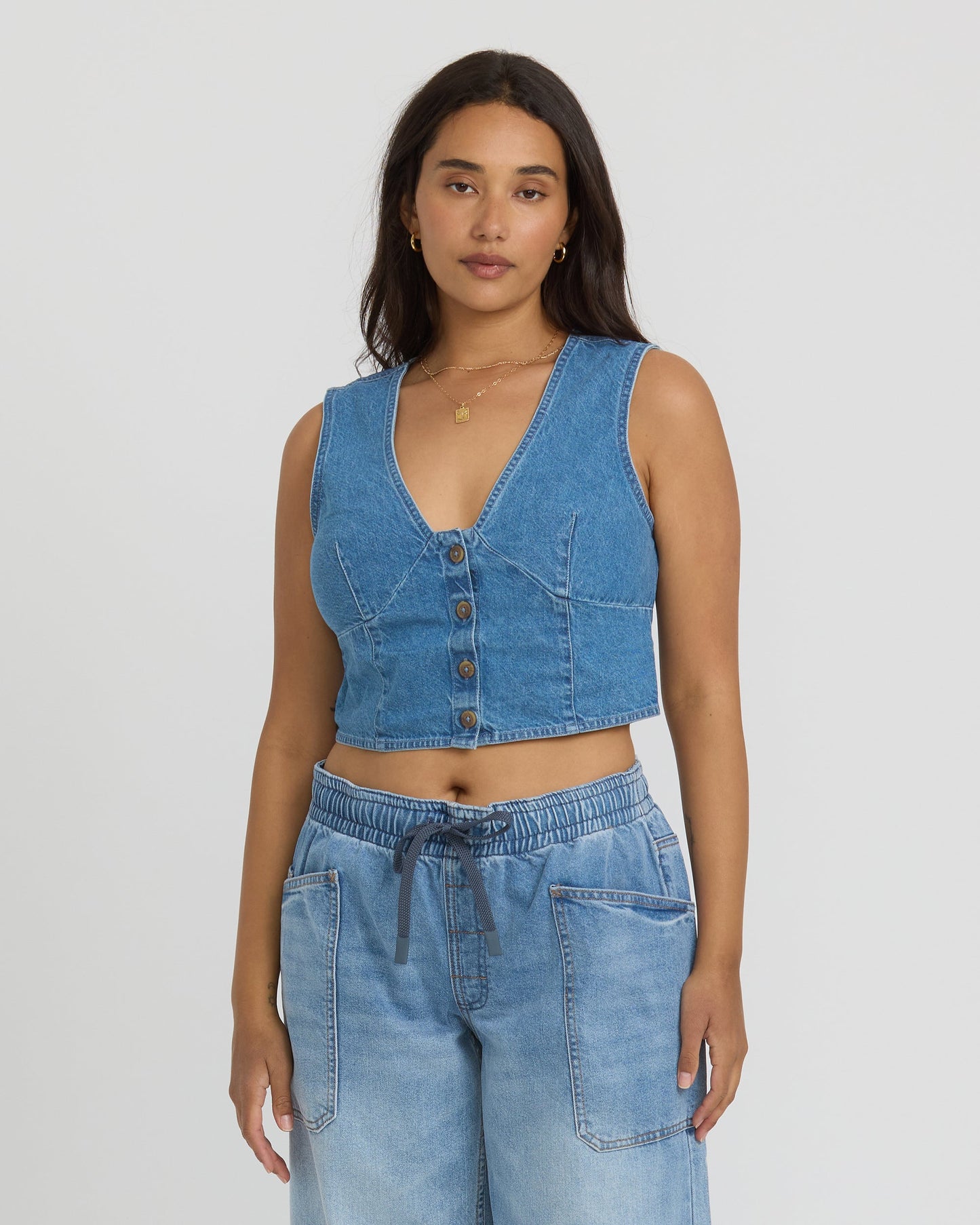 Indigo Skies Top - Salt Washed