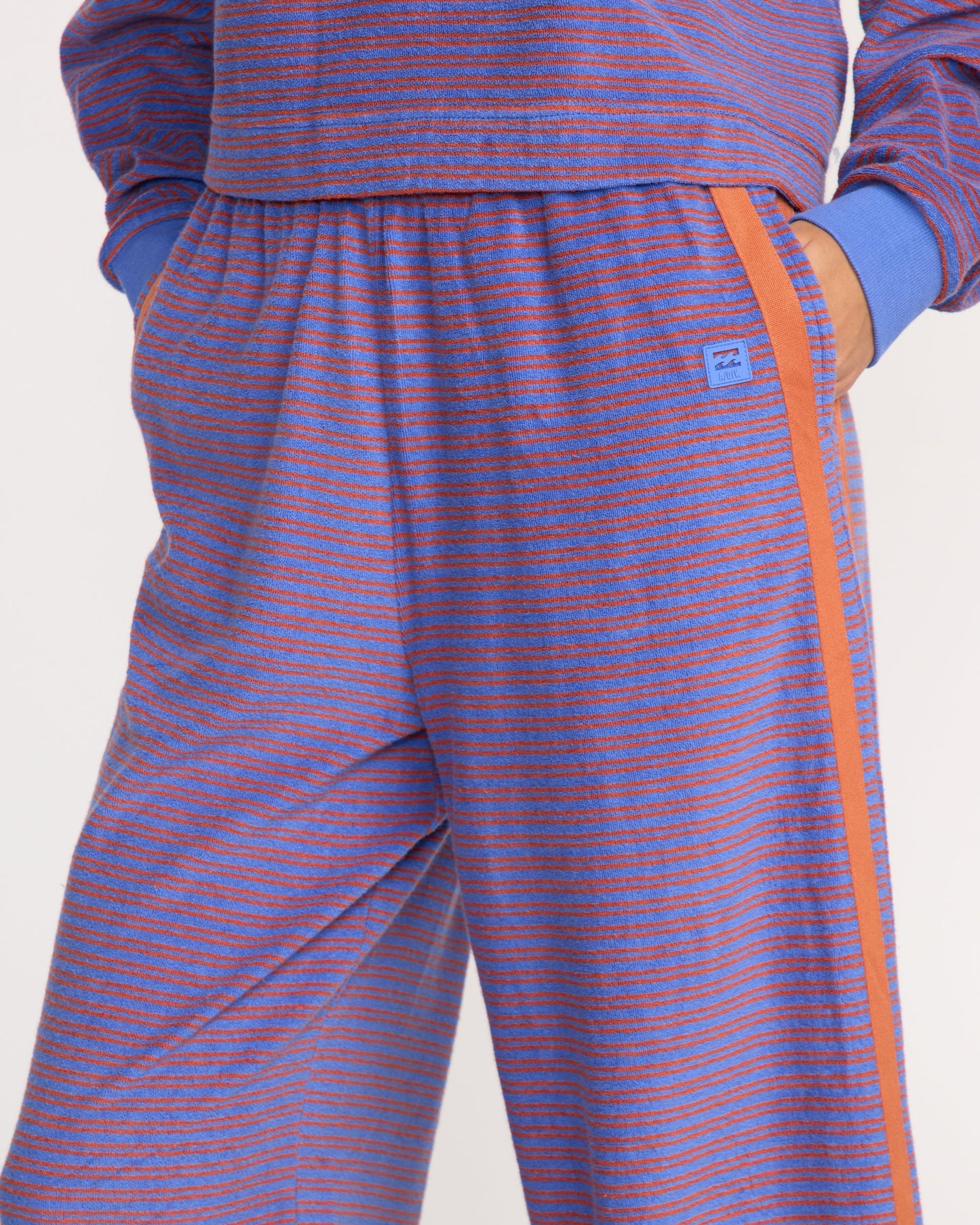 Date Palm Terry Pants - Iris