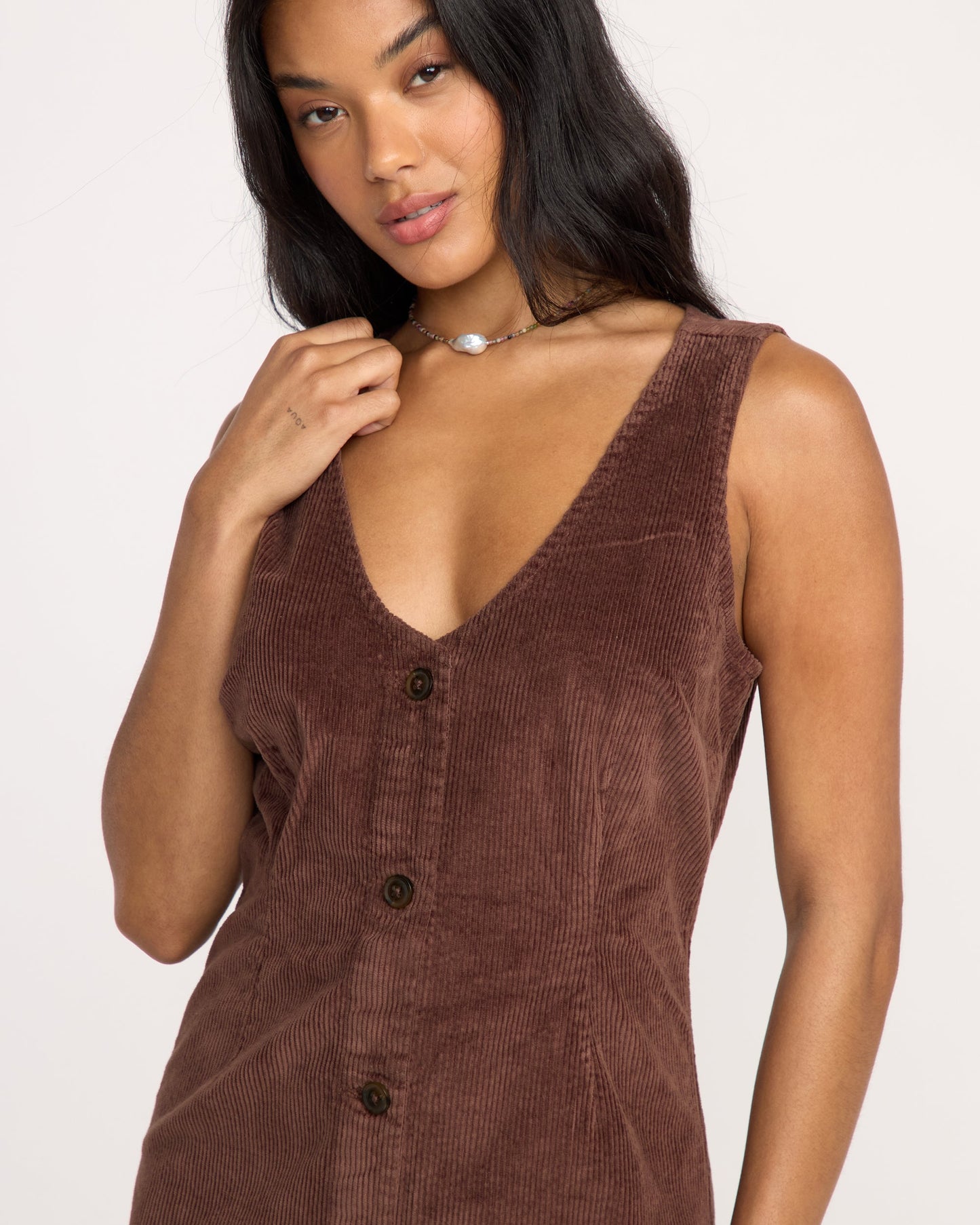 Last Waves Dress - Espresso