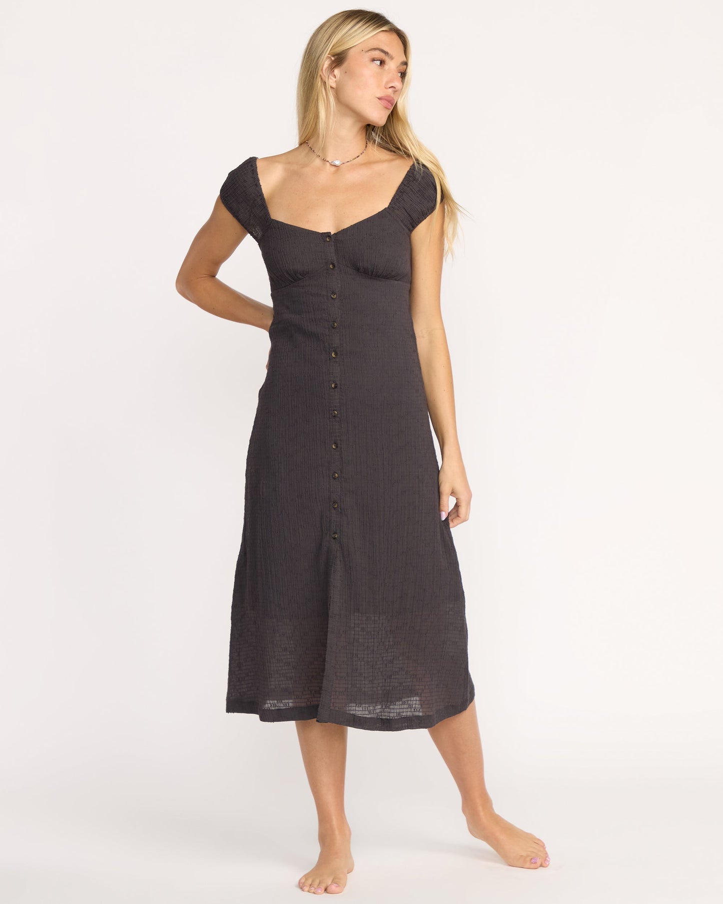 Distant Tides Dress - Black Sands