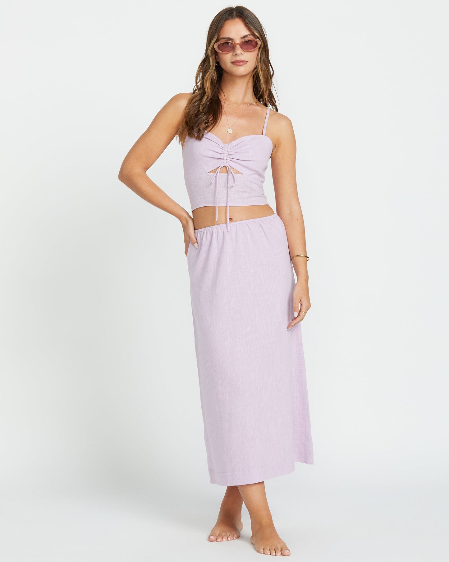 Keep It Simple Skirt - Amethyst Smoke