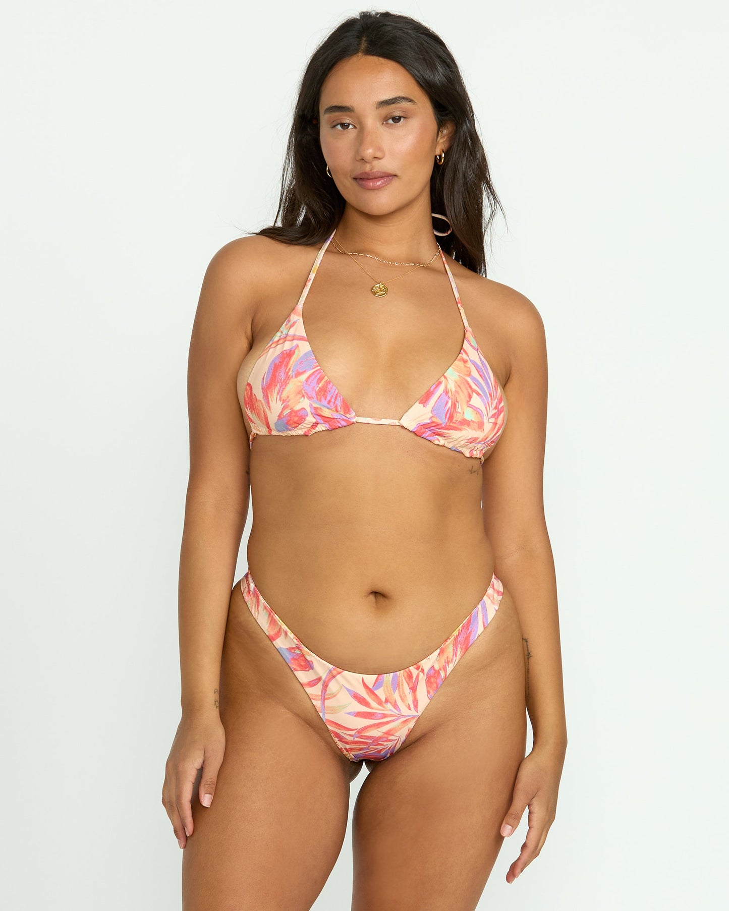Tropic Wave Reversible Multi Triangle Bikini Top - Multi