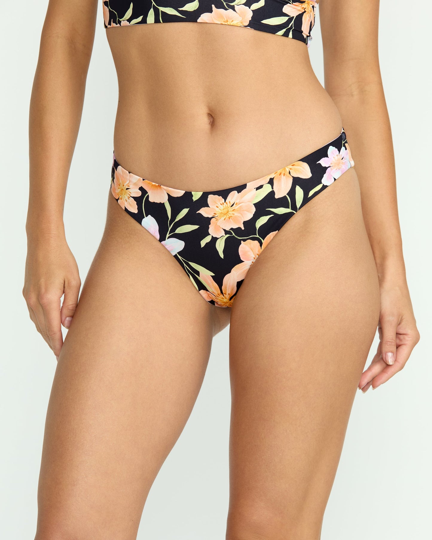 Twin Sol Reversible Lowrider Bikini Bottom - Multi