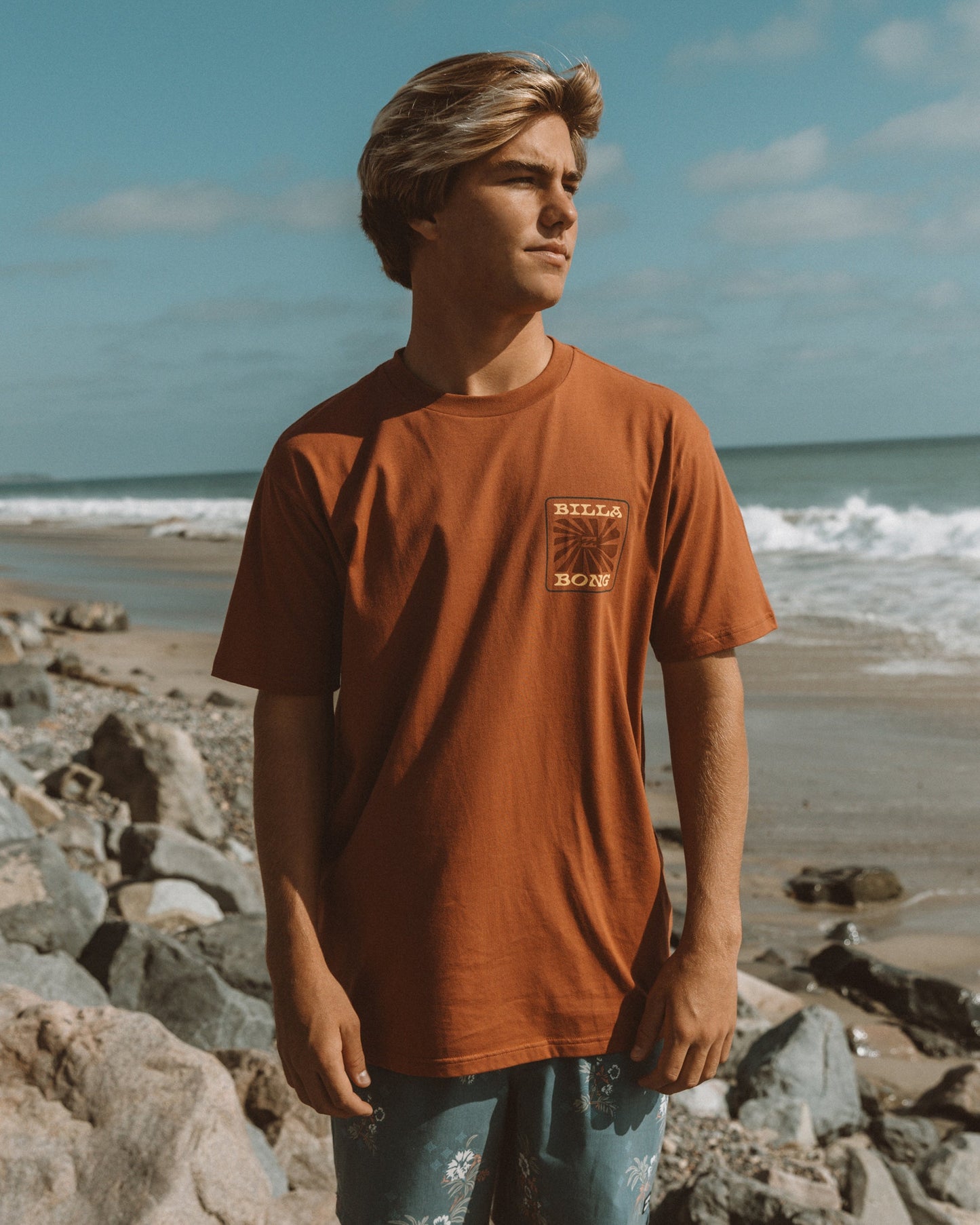 Sunrays Premium Short Sleeve T-Shirt - Red Clay
