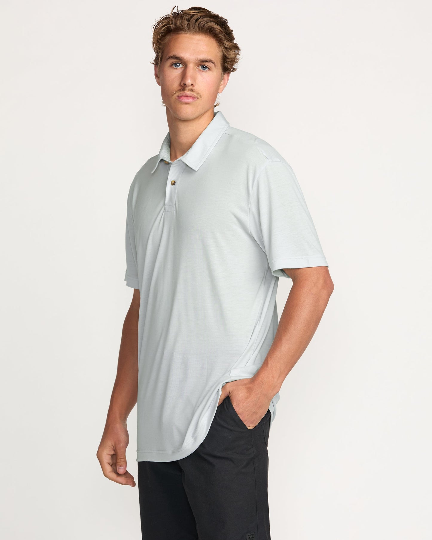 Eclipse Short Sleeve Polo Shirt - Ash Blue
