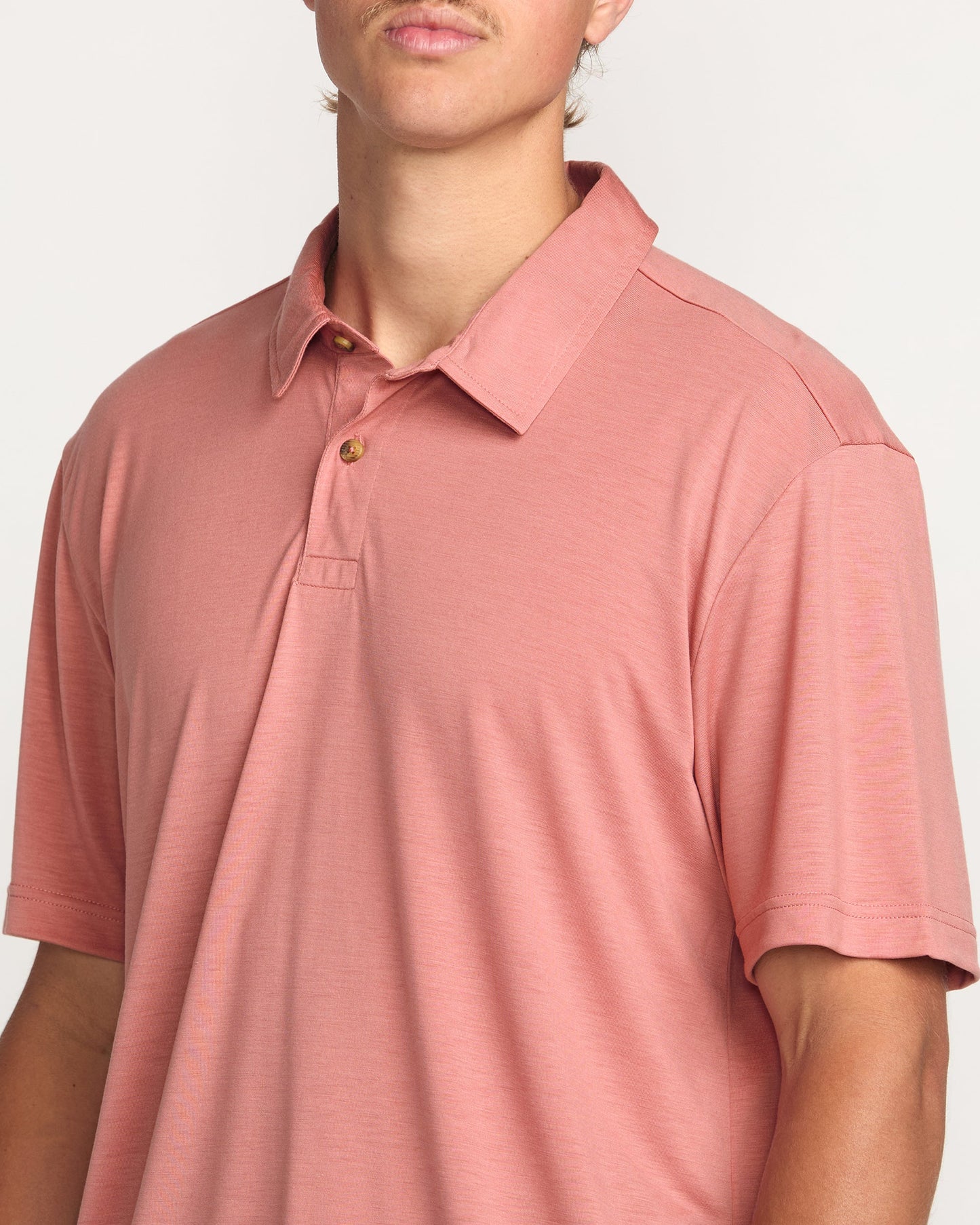 Eclipse Short Sleeve Polo Shirt - Dust Red