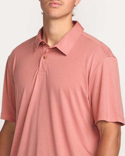 Eclipse Short Sleeve Polo Shirt - Dust Red