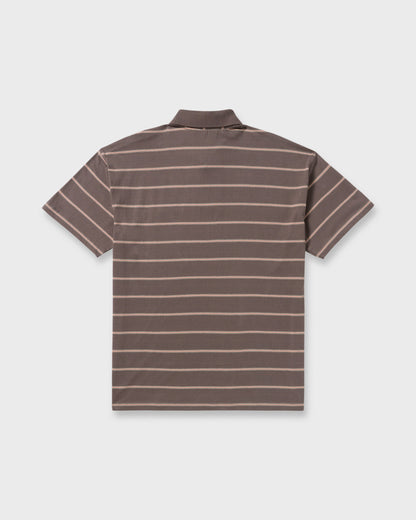 Shibuya Short Sleeve Polo Shirt - Grey Violet
